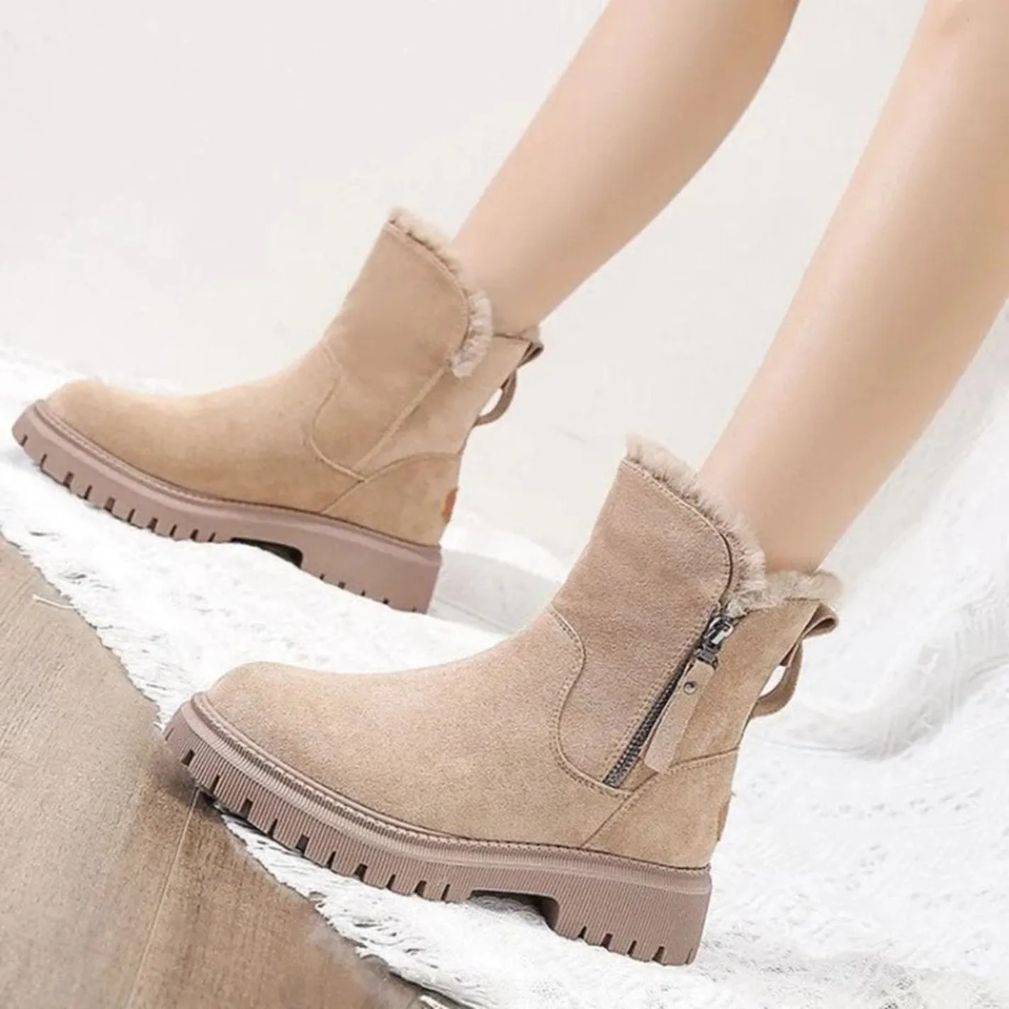 (1 1 FREE OFFER) Grace | Snow boots with lining