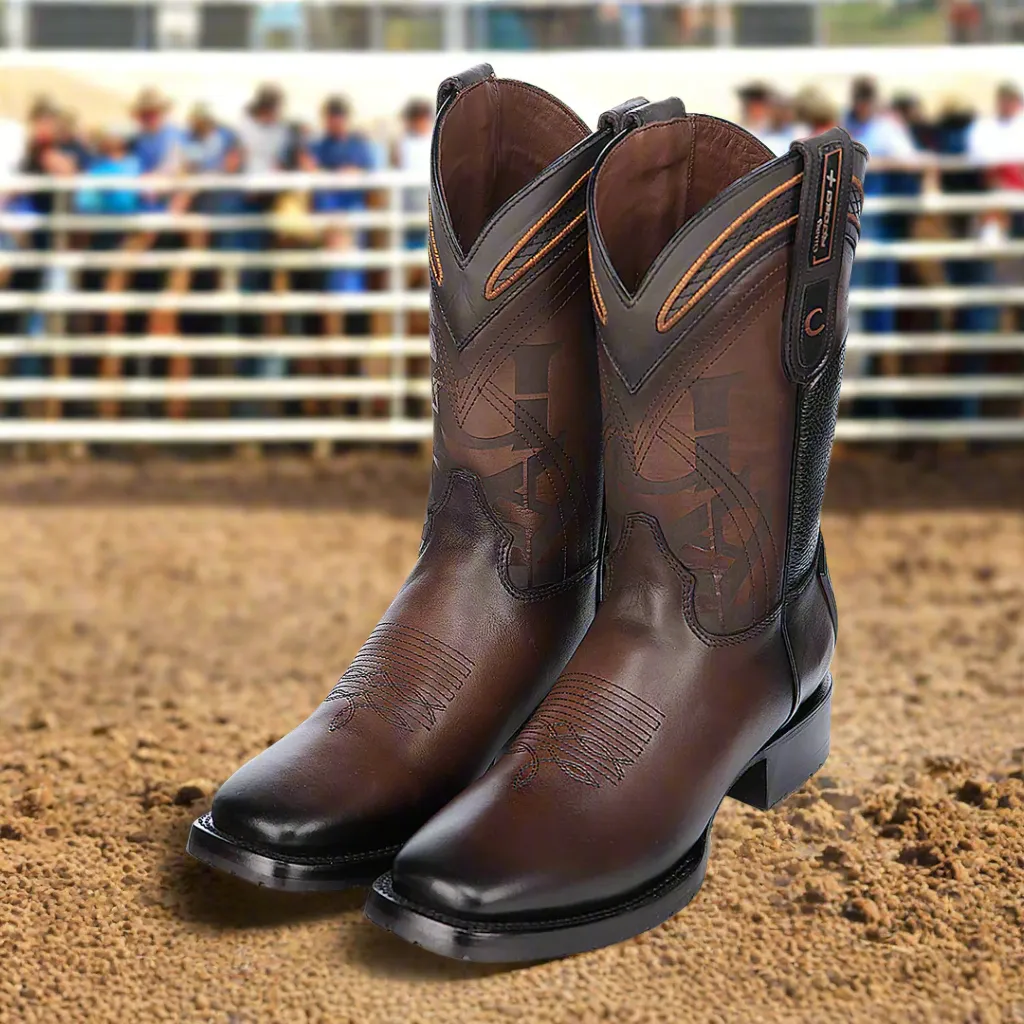 3Z20RS - Cuadra honey western cowboy rodeo cowhide leather boots