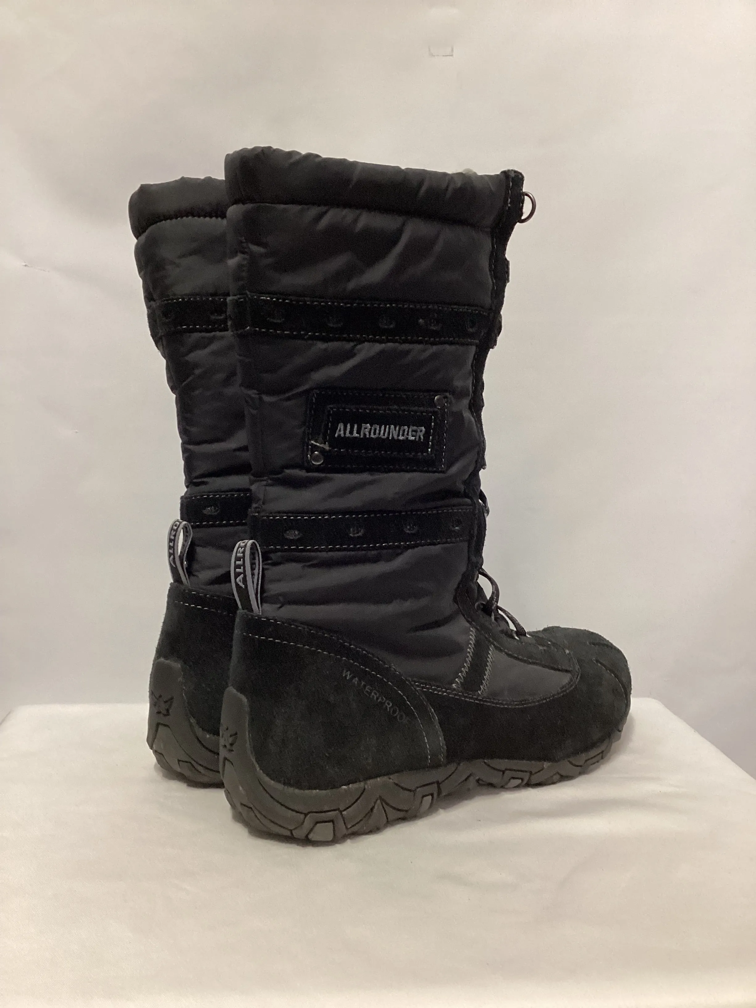 AllRounder Black Waterproof Snow Boots UK 6