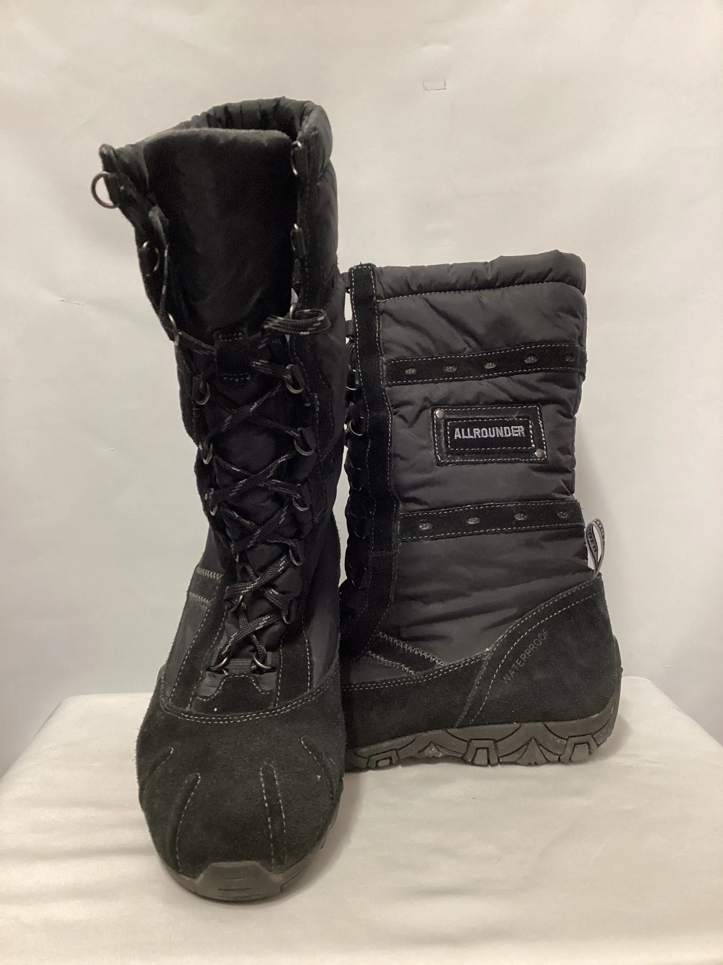 AllRounder Black Waterproof Snow Boots UK 6