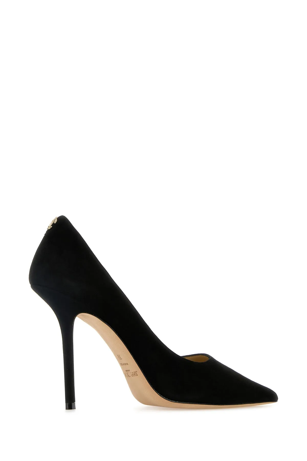Black suede Love 100 pumps
