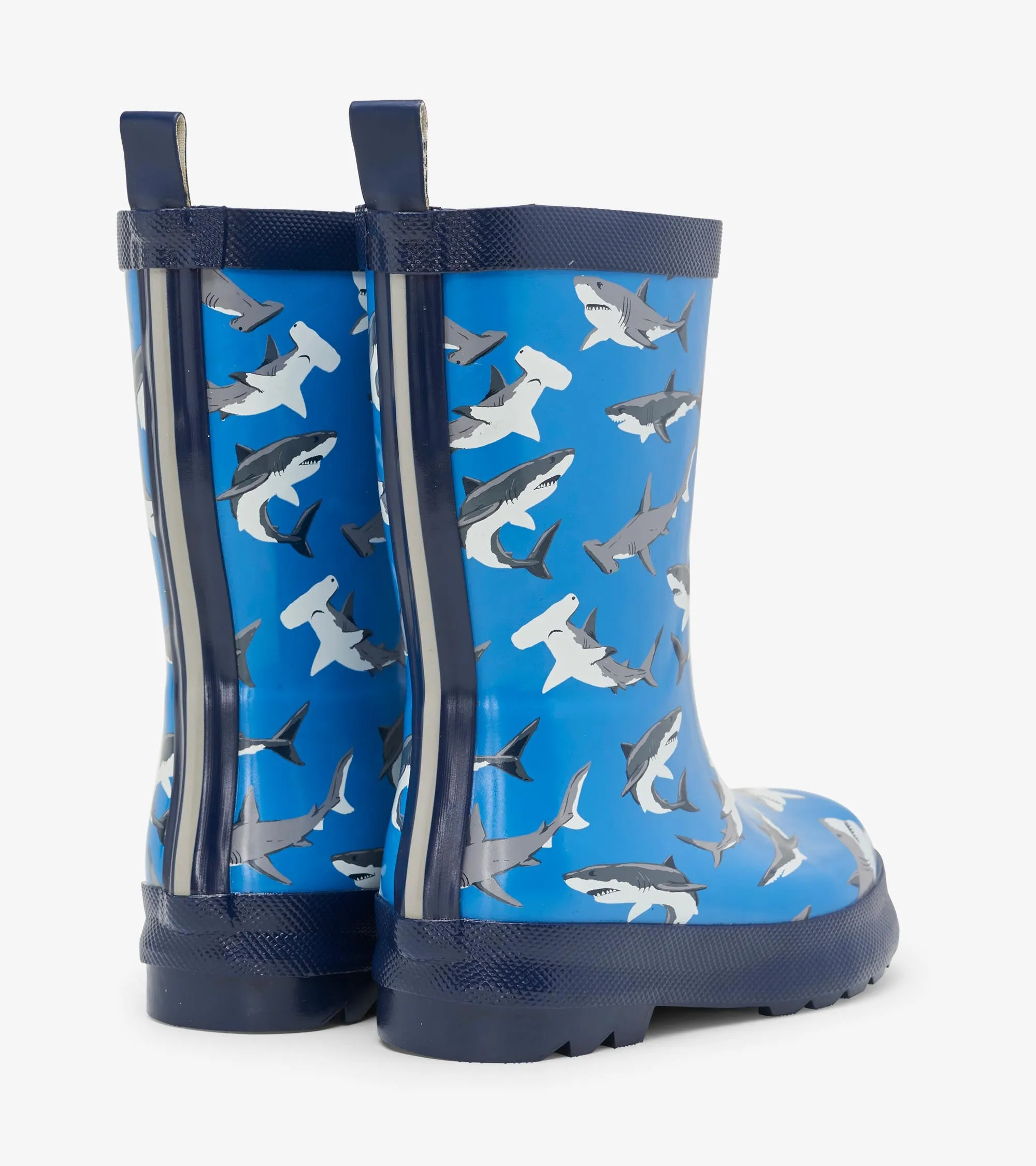 Deep-Sea Sharks Shiny Rain Boots
