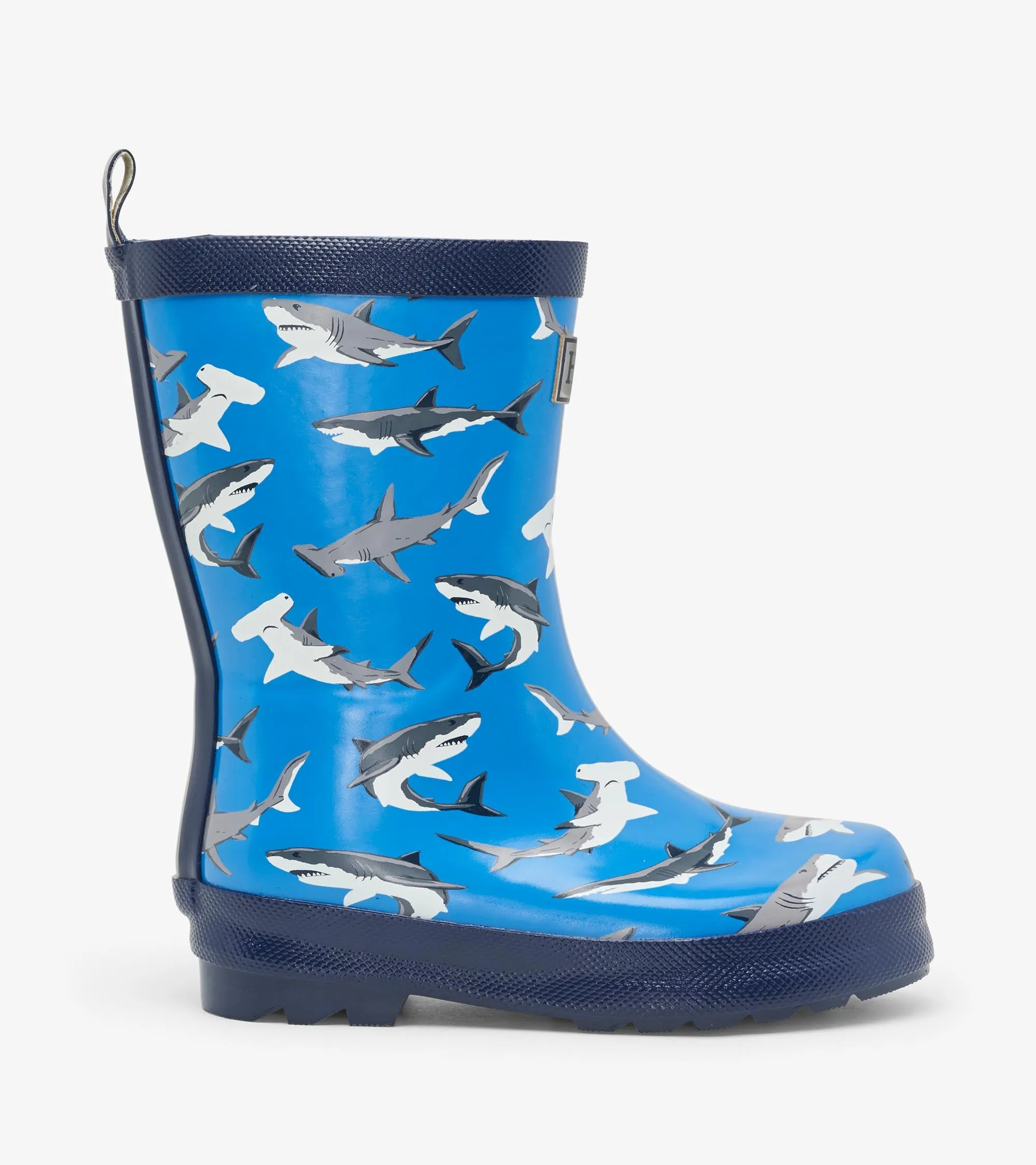 Deep-Sea Sharks Shiny Rain Boots