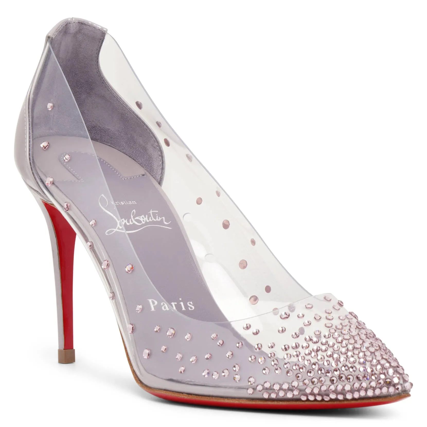 Degrastrass 85 lilac metallic pumps