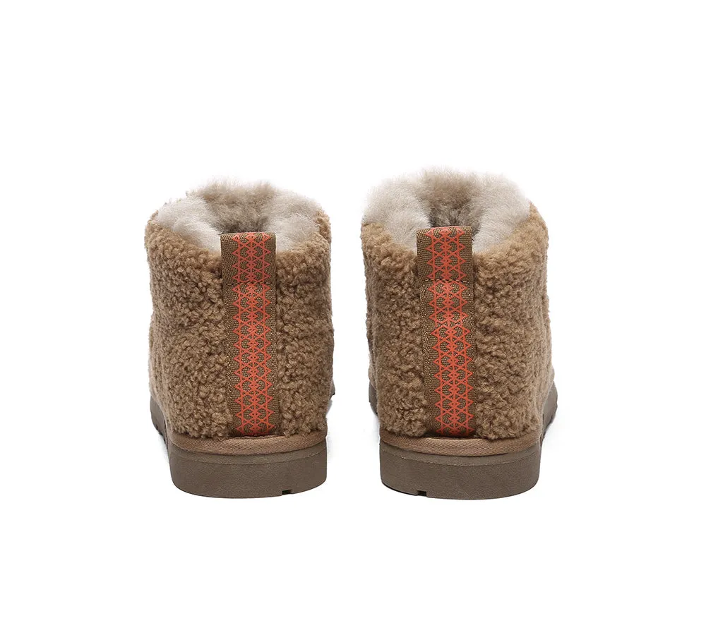 EVERAU® UGG Boots Sheepskin Wool Plush Ankle Ultra Teddycozy