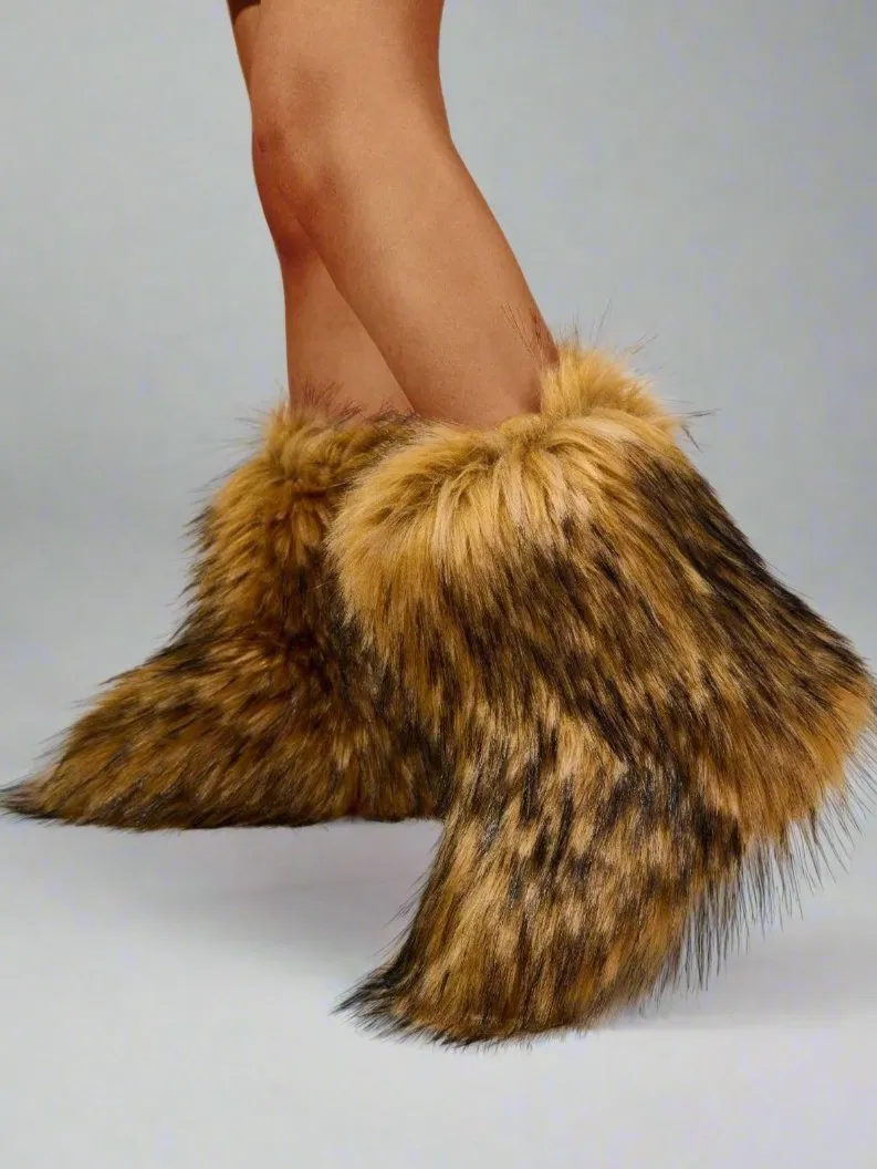 Faux Fur Warm Snow Boots