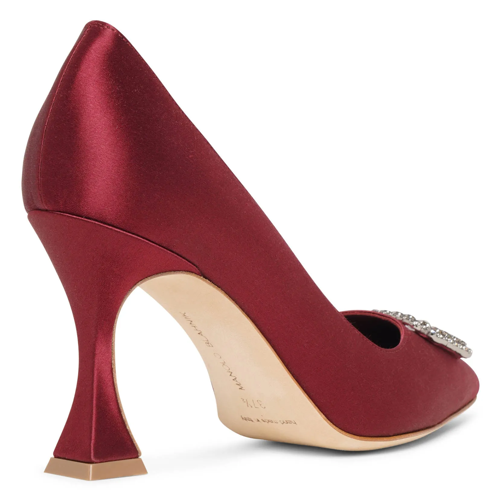 Floritanuhi 90 dark red crystal pumps
