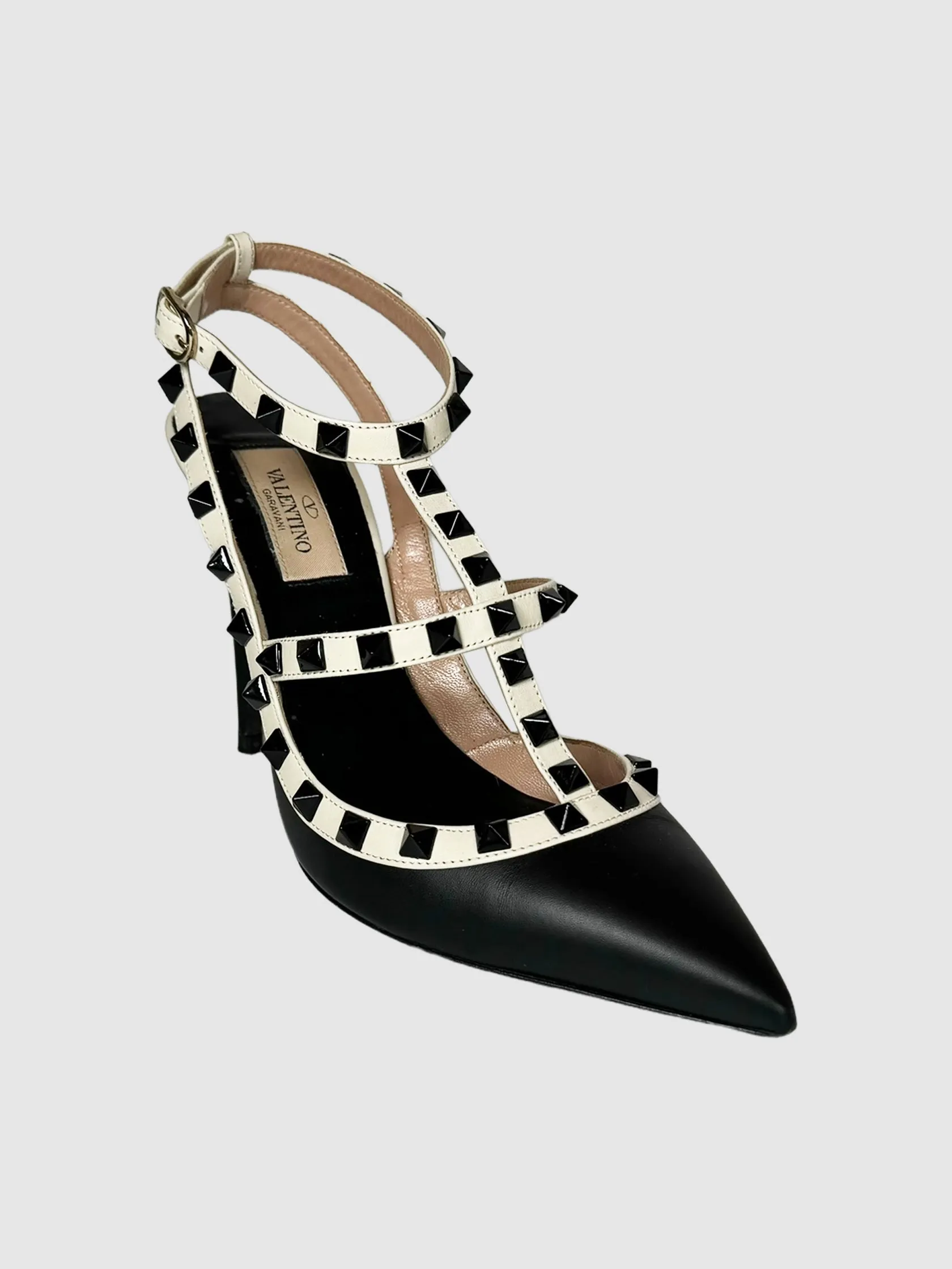 Garavani Rockstud Ankle Strap Pumps - Size 37.5