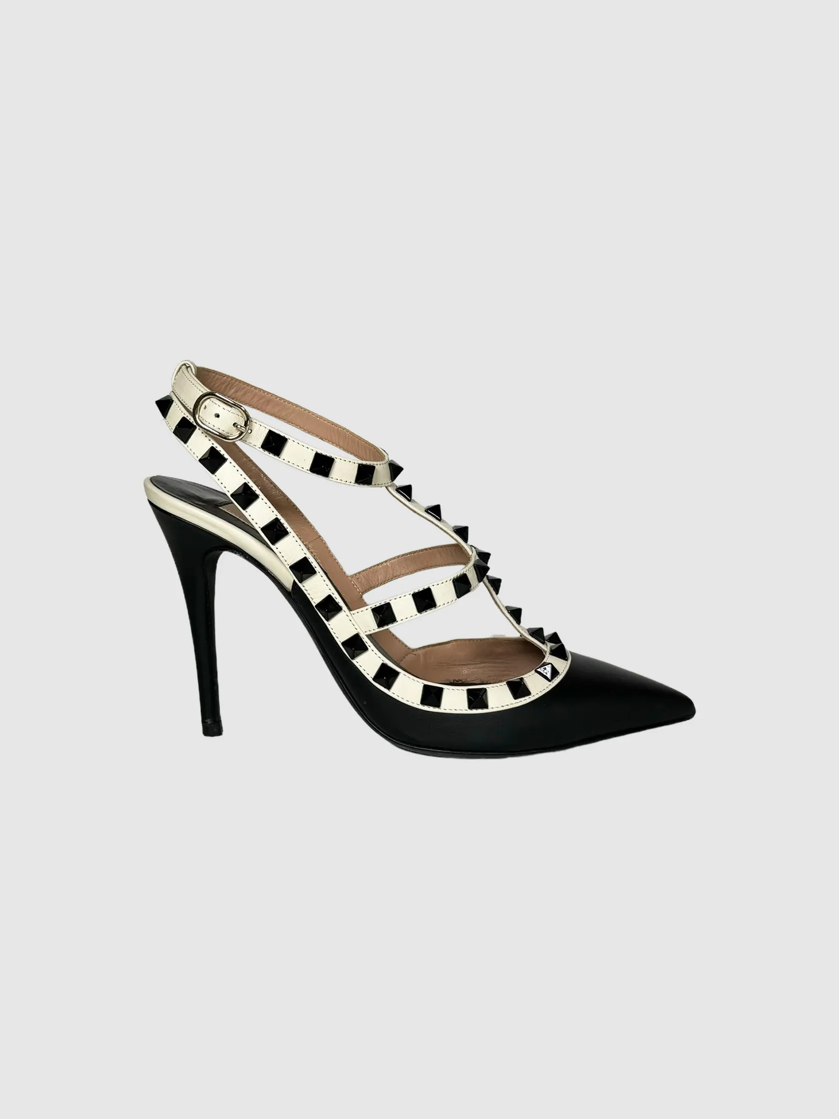 Garavani Rockstud Ankle Strap Pumps - Size 37.5