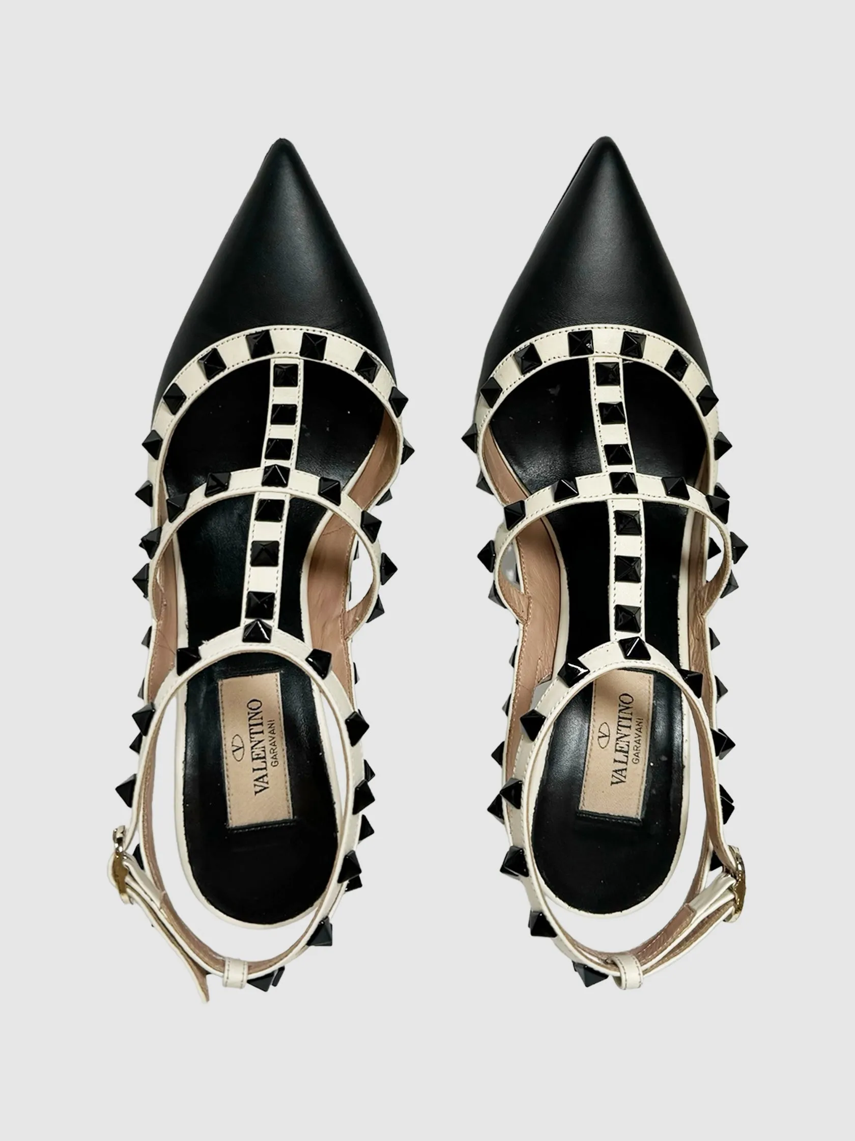 Garavani Rockstud Ankle Strap Pumps - Size 37.5
