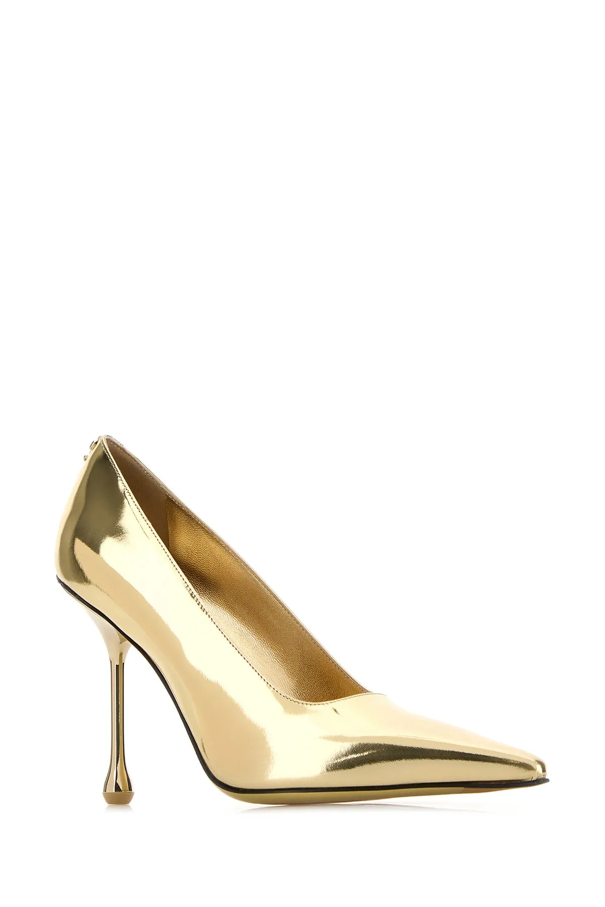Gold leather Ixia pumps