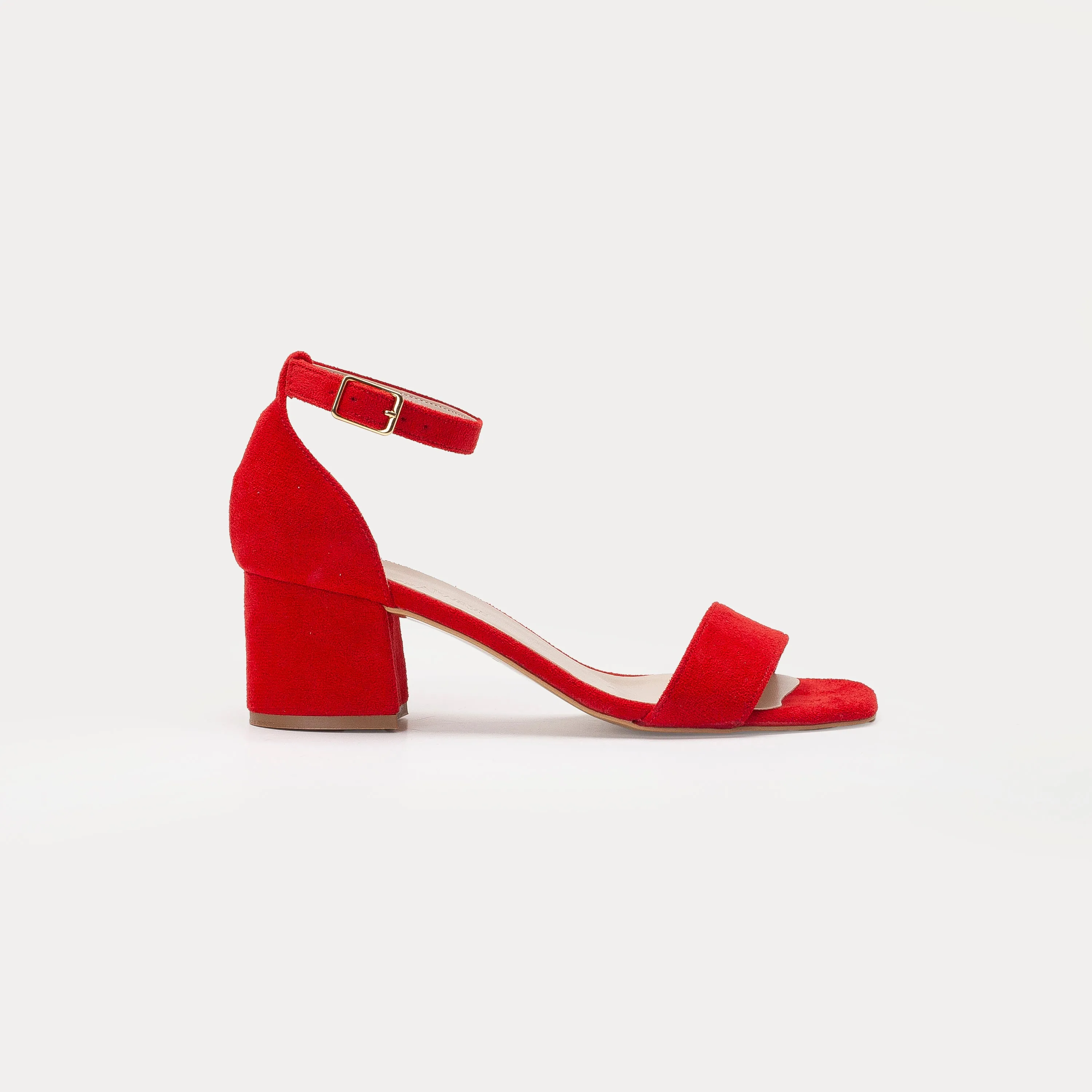 Illy - Red Bridal Shoes with Pearls