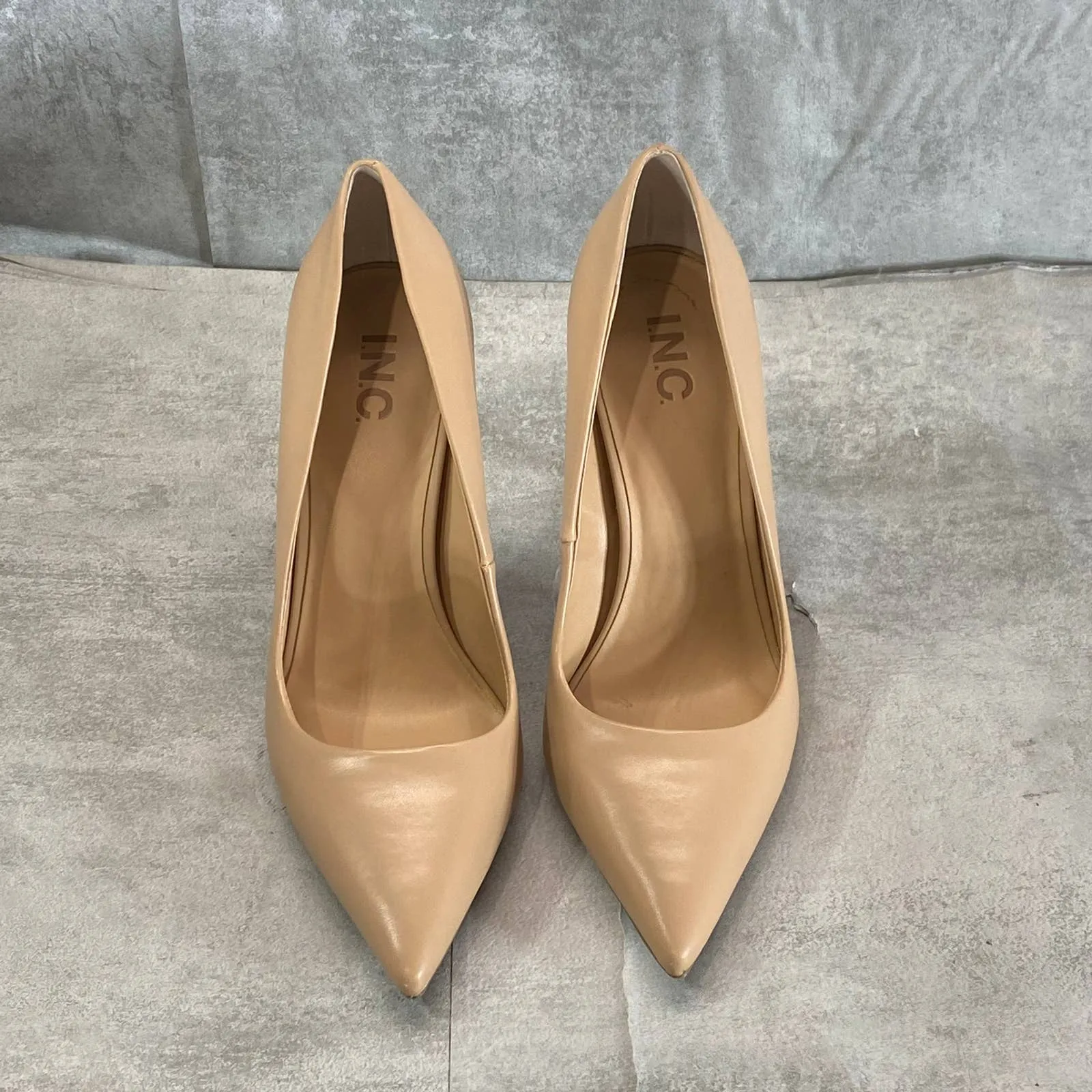 INC INTERNATIONAL CONCEPTS Women's Dark Almond Shelya Pointed-Toe Pumps SZ 10.5