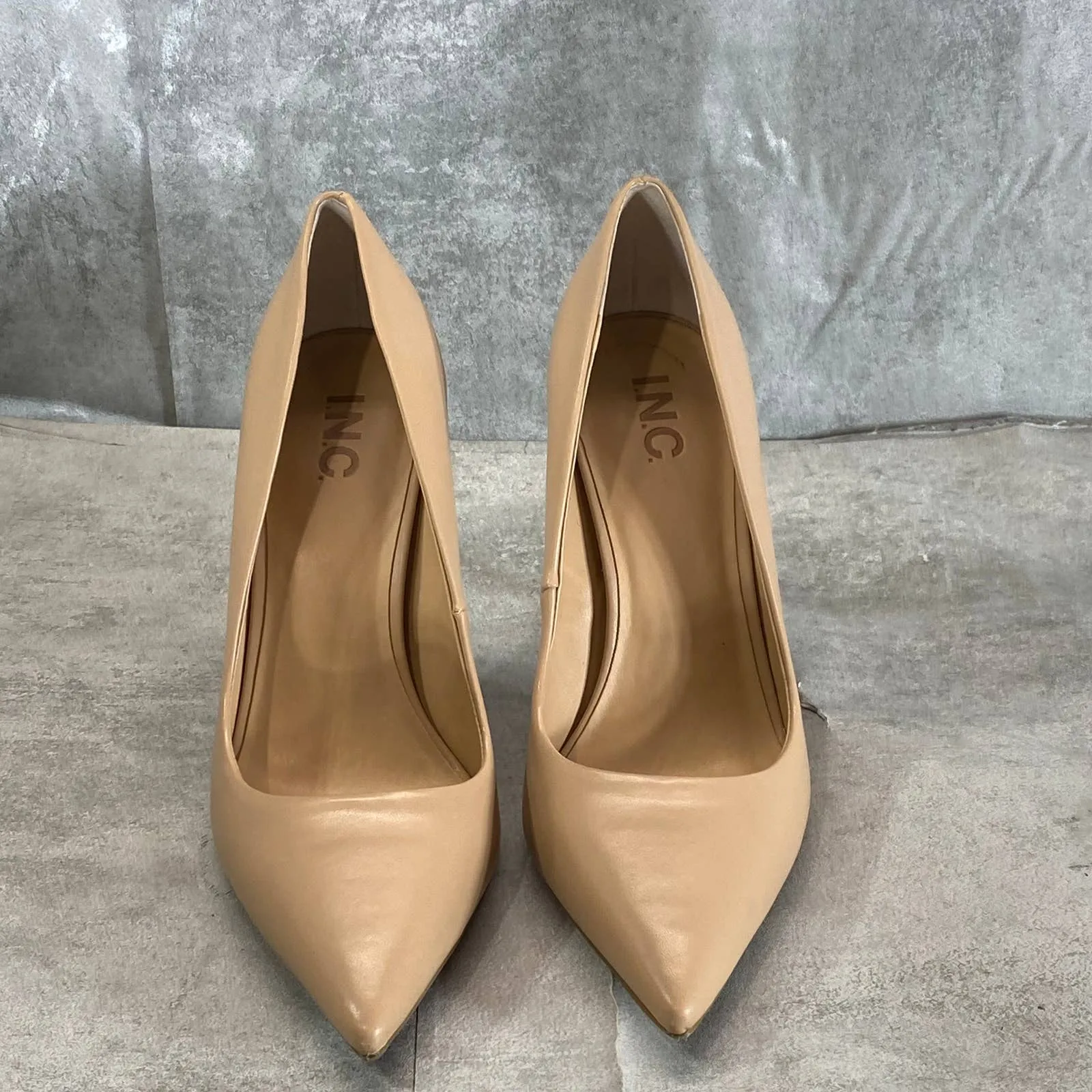 INC INTERNATIONAL CONCEPTS Women's Dark Almond Shelya Pointed-Toe Pumps SZ 10.5