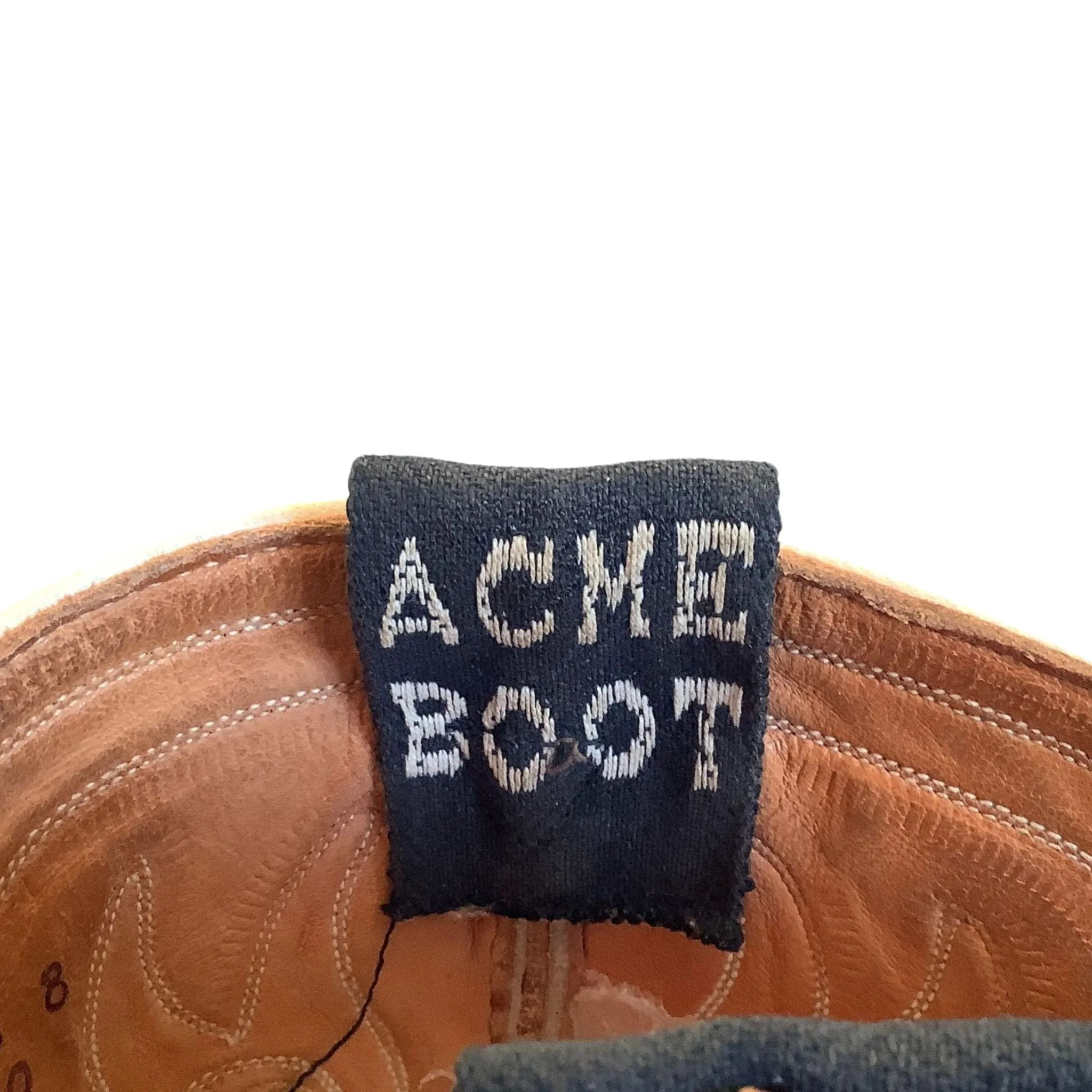 Inlaid Leather Cowboy Boots