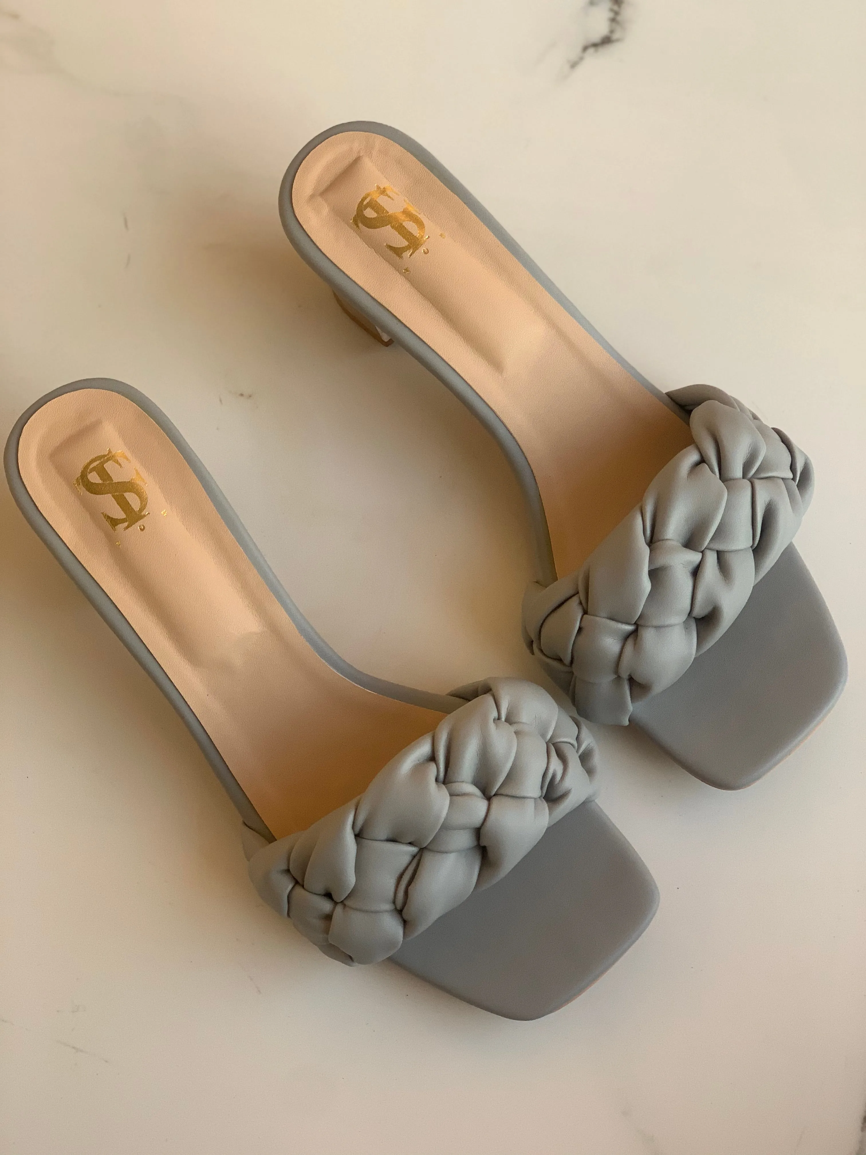 Jane Soft Braided Transparent heels