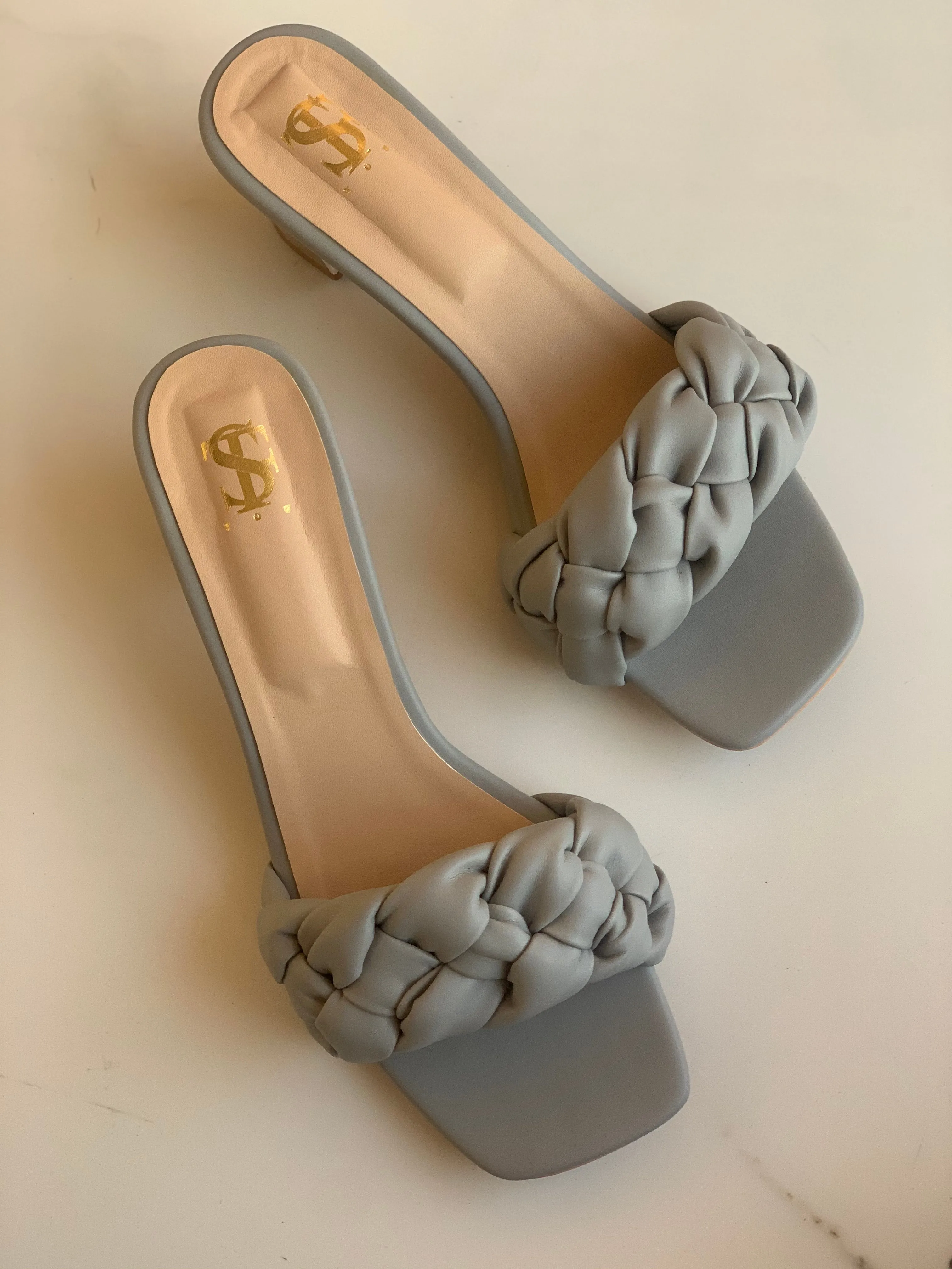 Jane Soft Braided Transparent heels