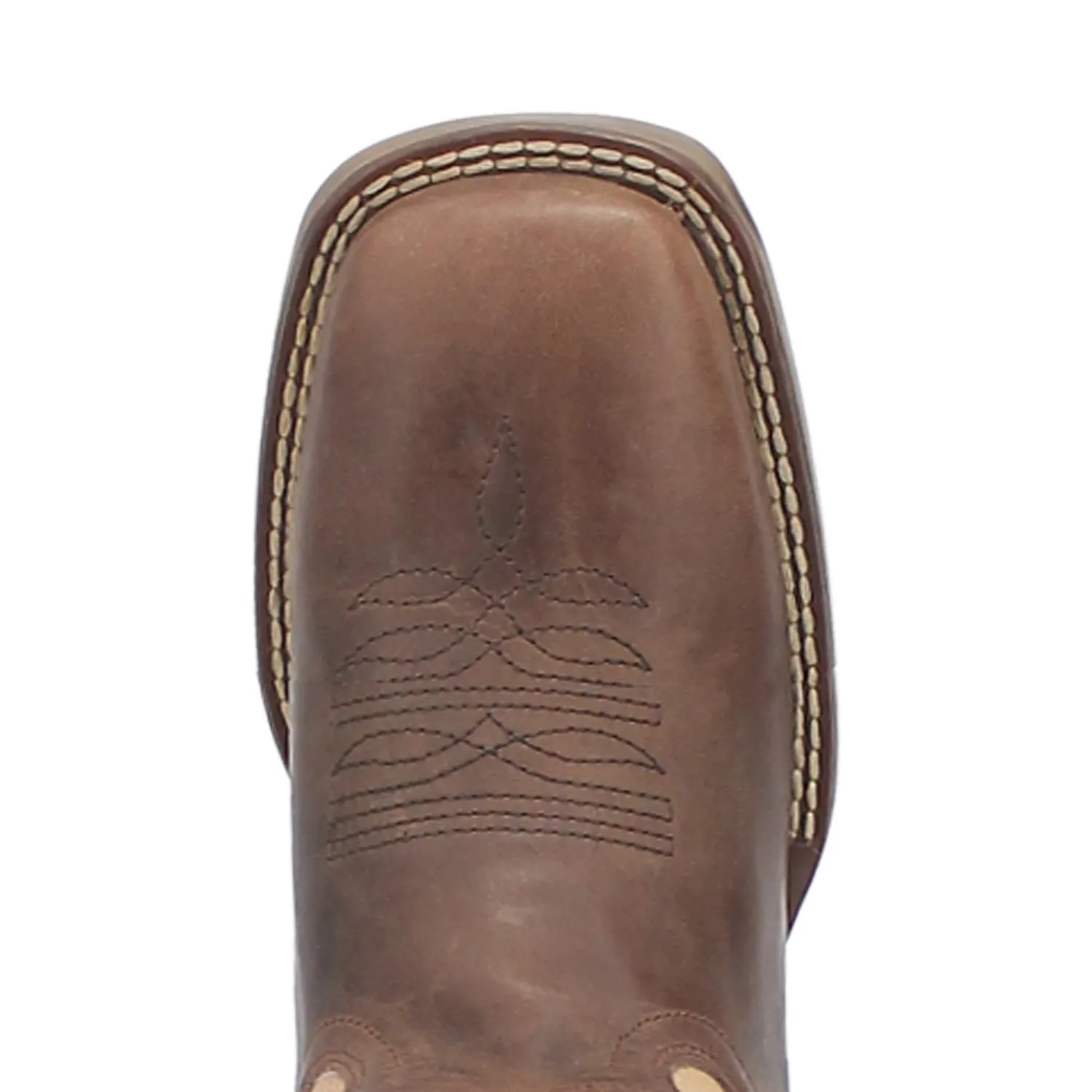 Laredo Womens Delaney Dark Brown Leather Cowboy Boots 7 M