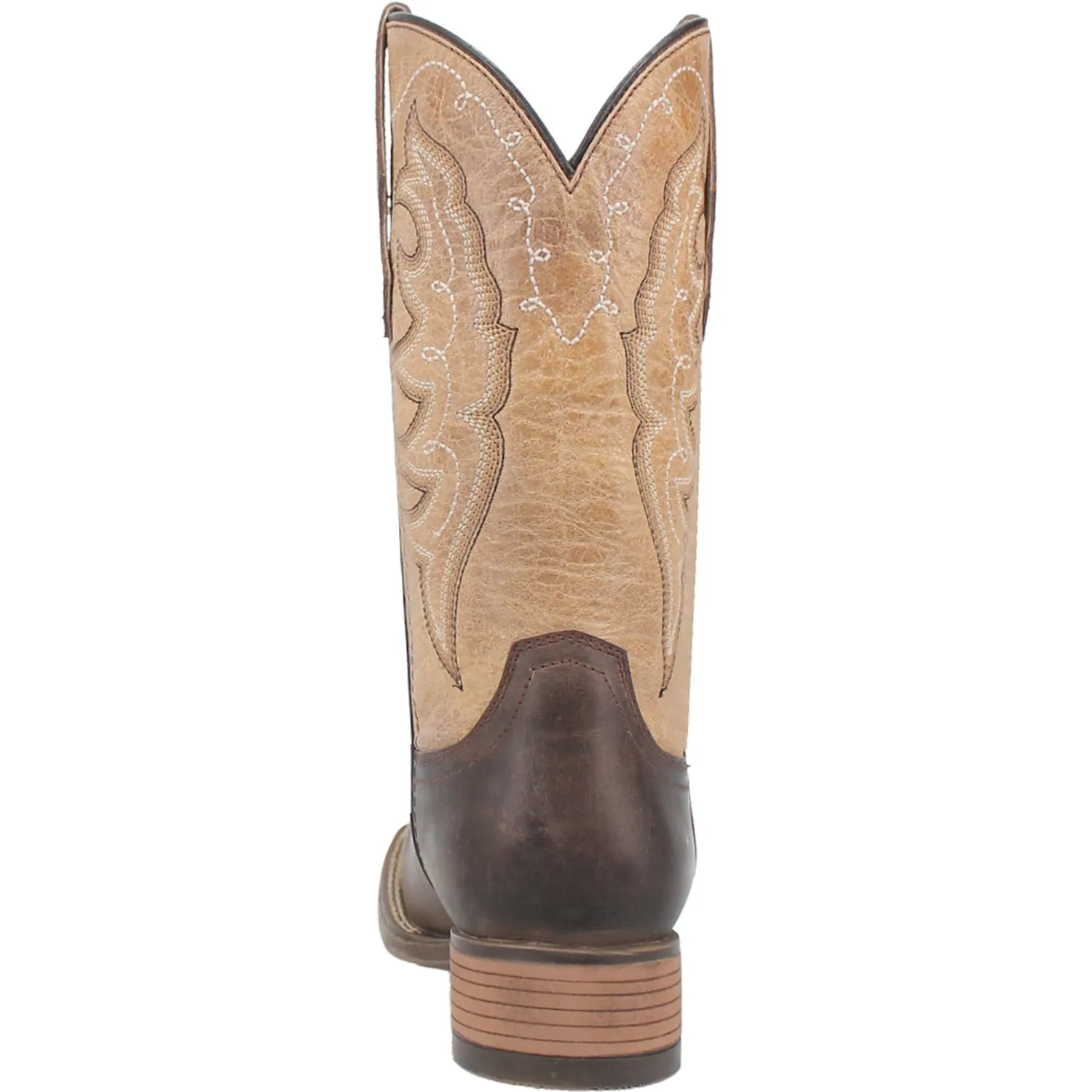 Laredo Womens Delaney Dark Brown Leather Cowboy Boots 7 M
