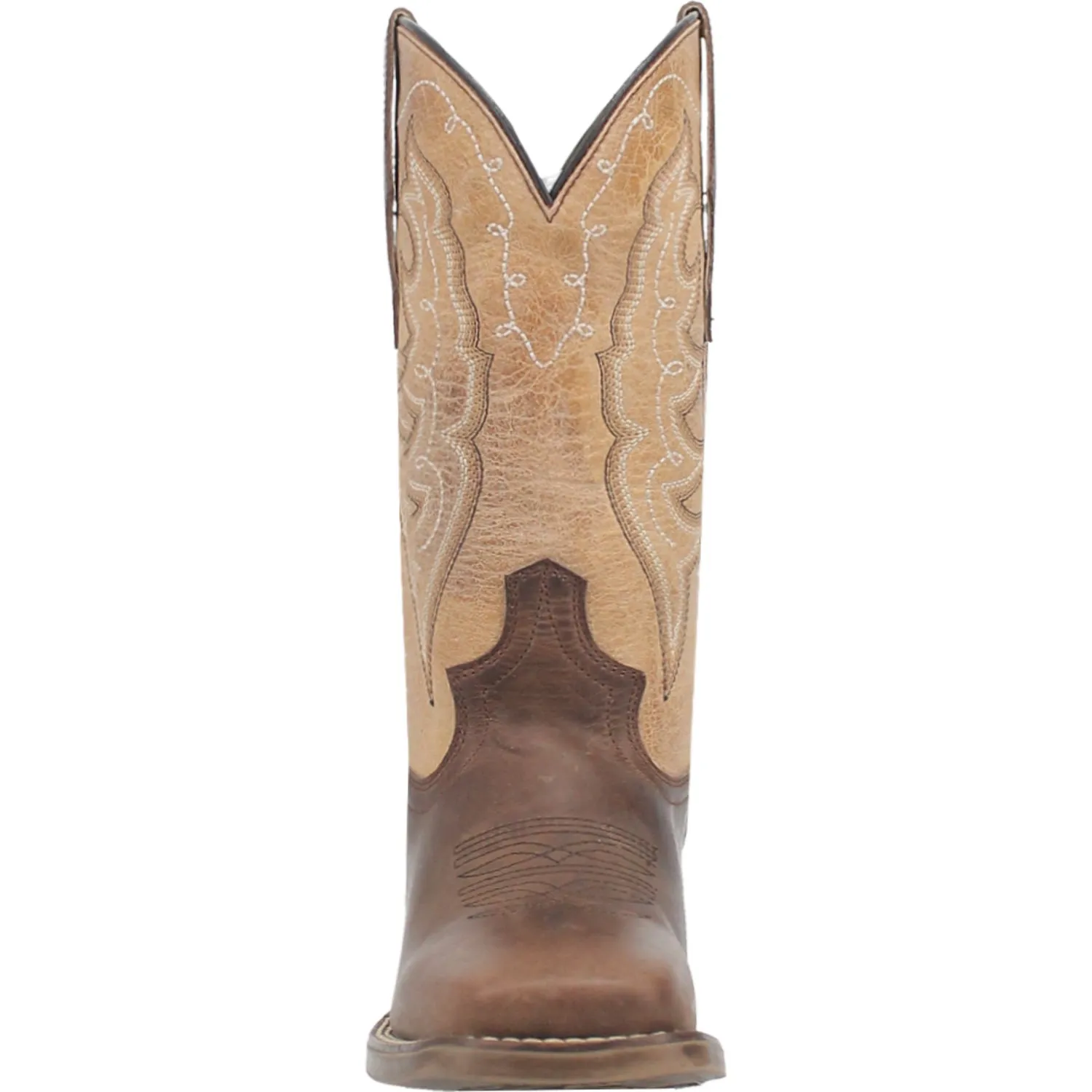 Laredo Womens Delaney Dark Brown Leather Cowboy Boots 7 M
