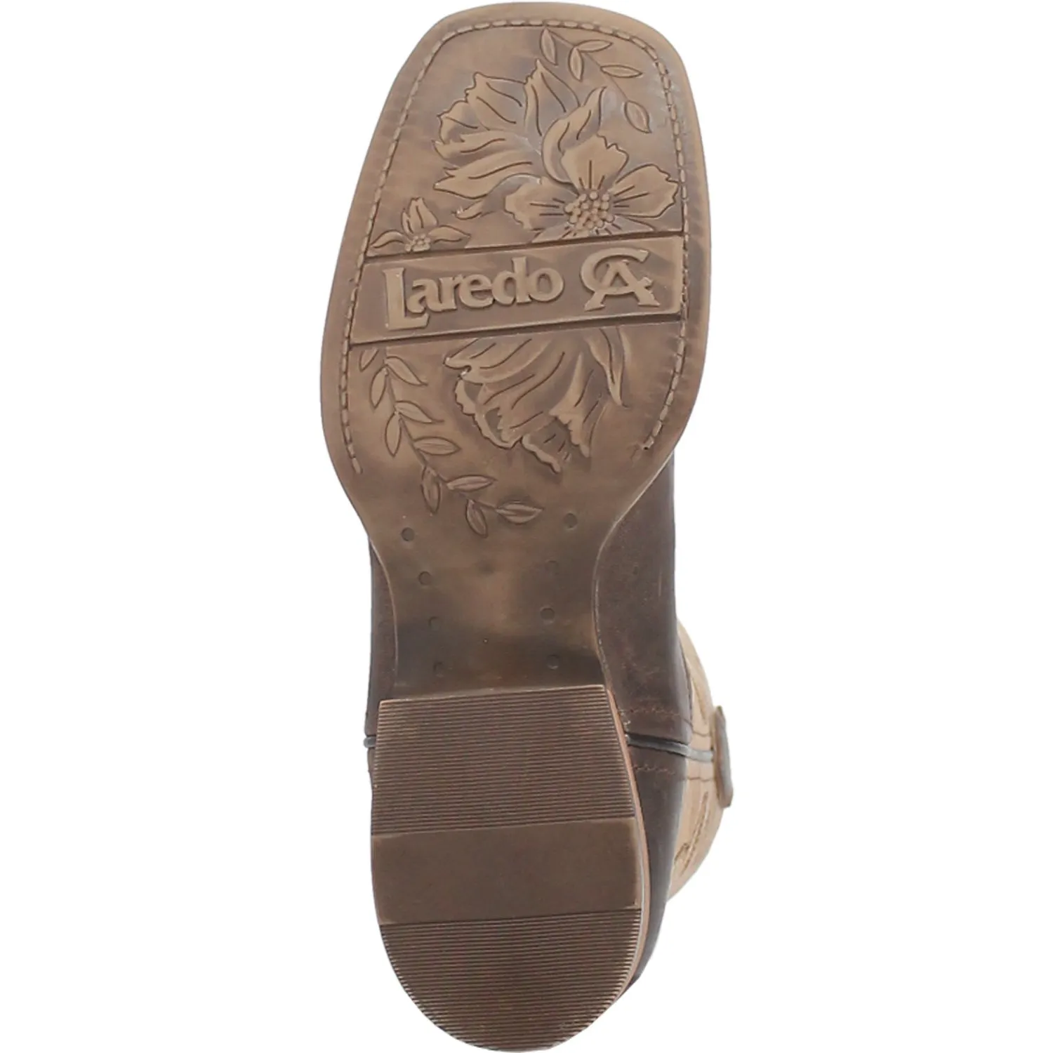 Laredo Womens Delaney Dark Brown Leather Cowboy Boots 7 M
