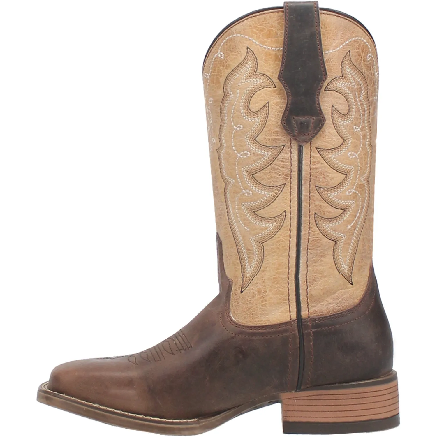 Laredo Womens Delaney Dark Brown Leather Cowboy Boots 7 M
