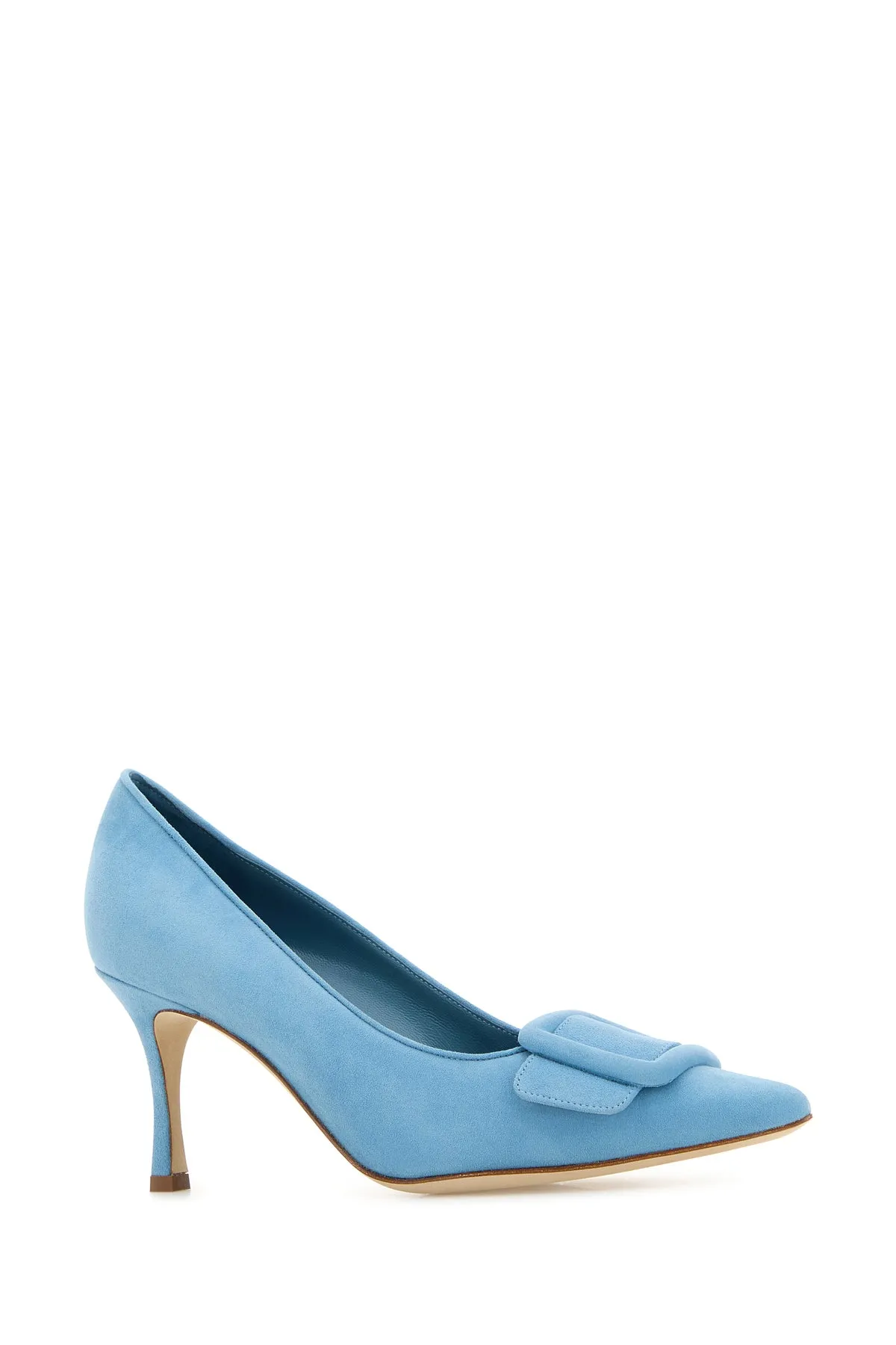 Light blue suede Maysale pumps