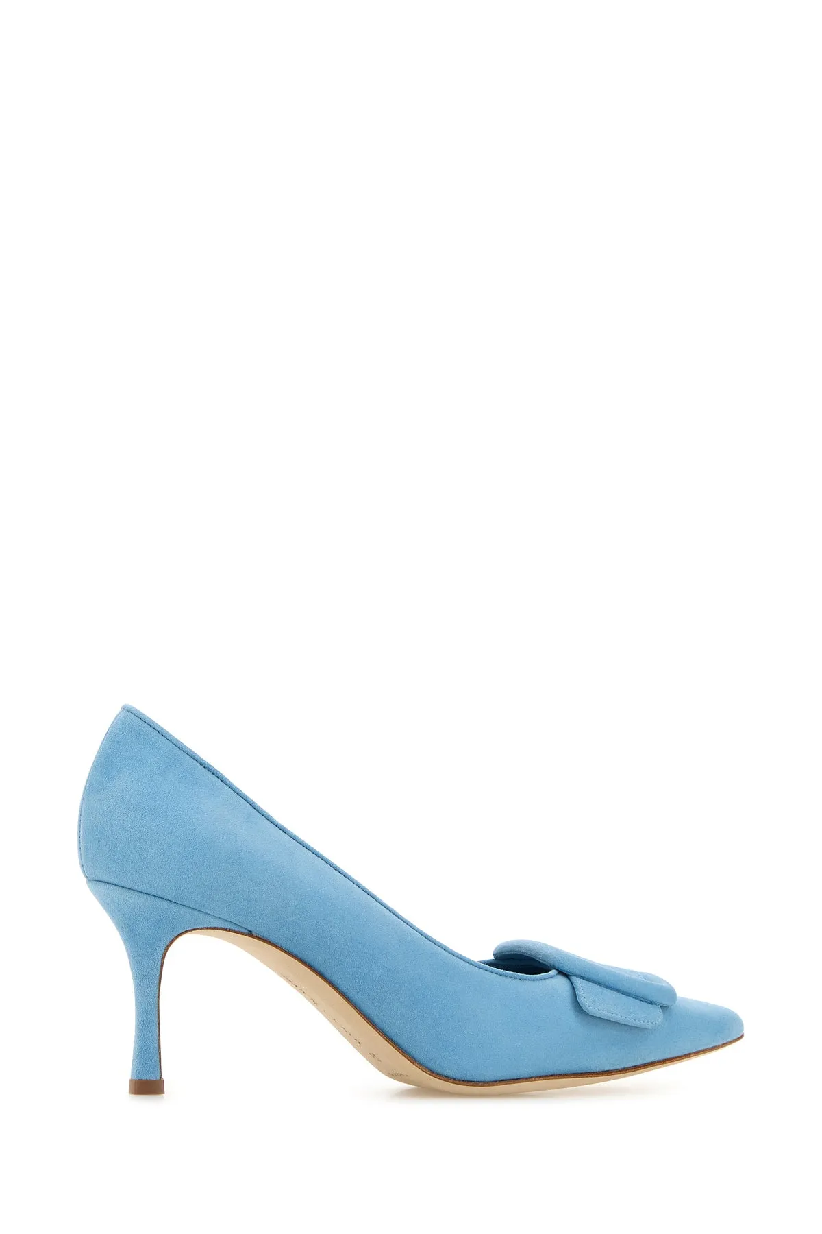 Light blue suede Maysale pumps