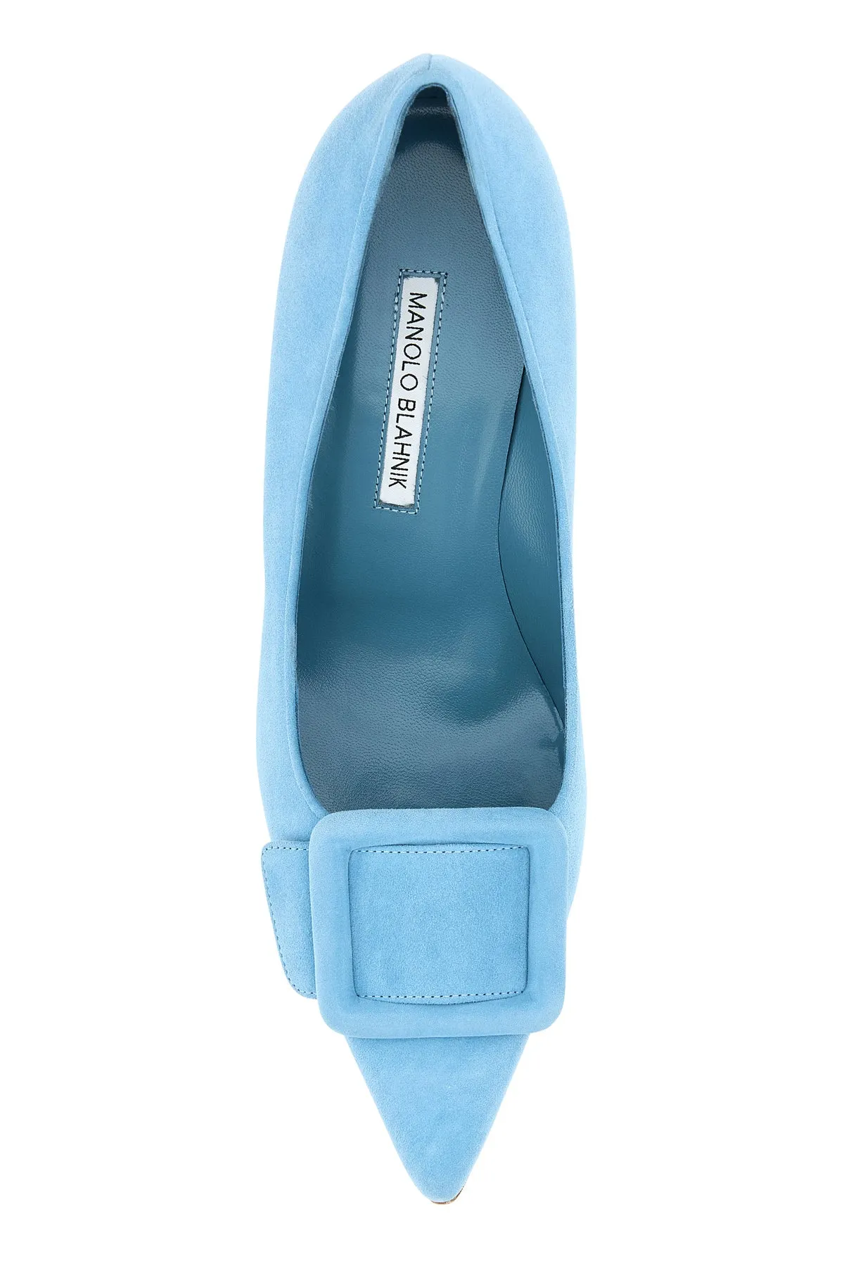 Light blue suede Maysale pumps