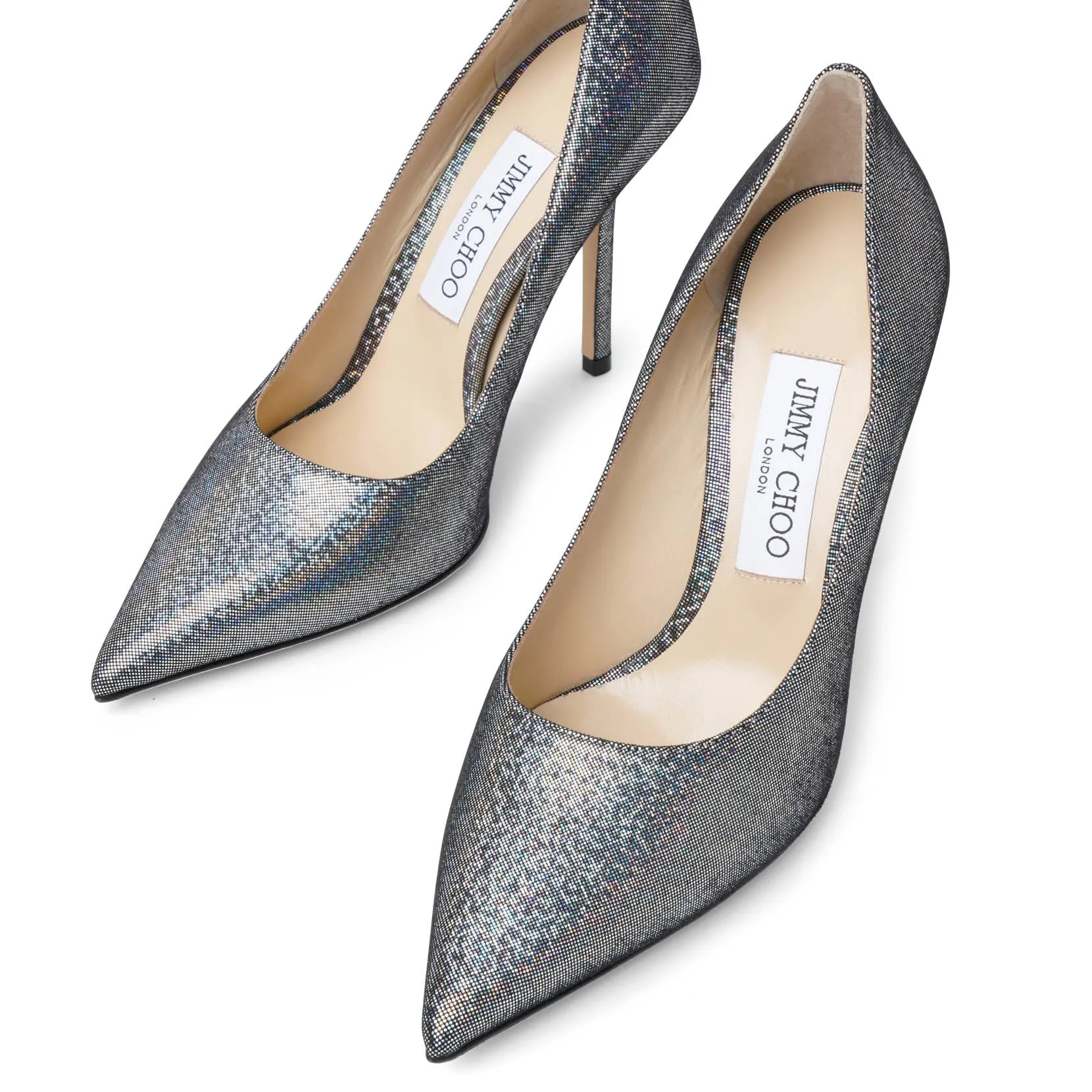 Love 100 silver pumps