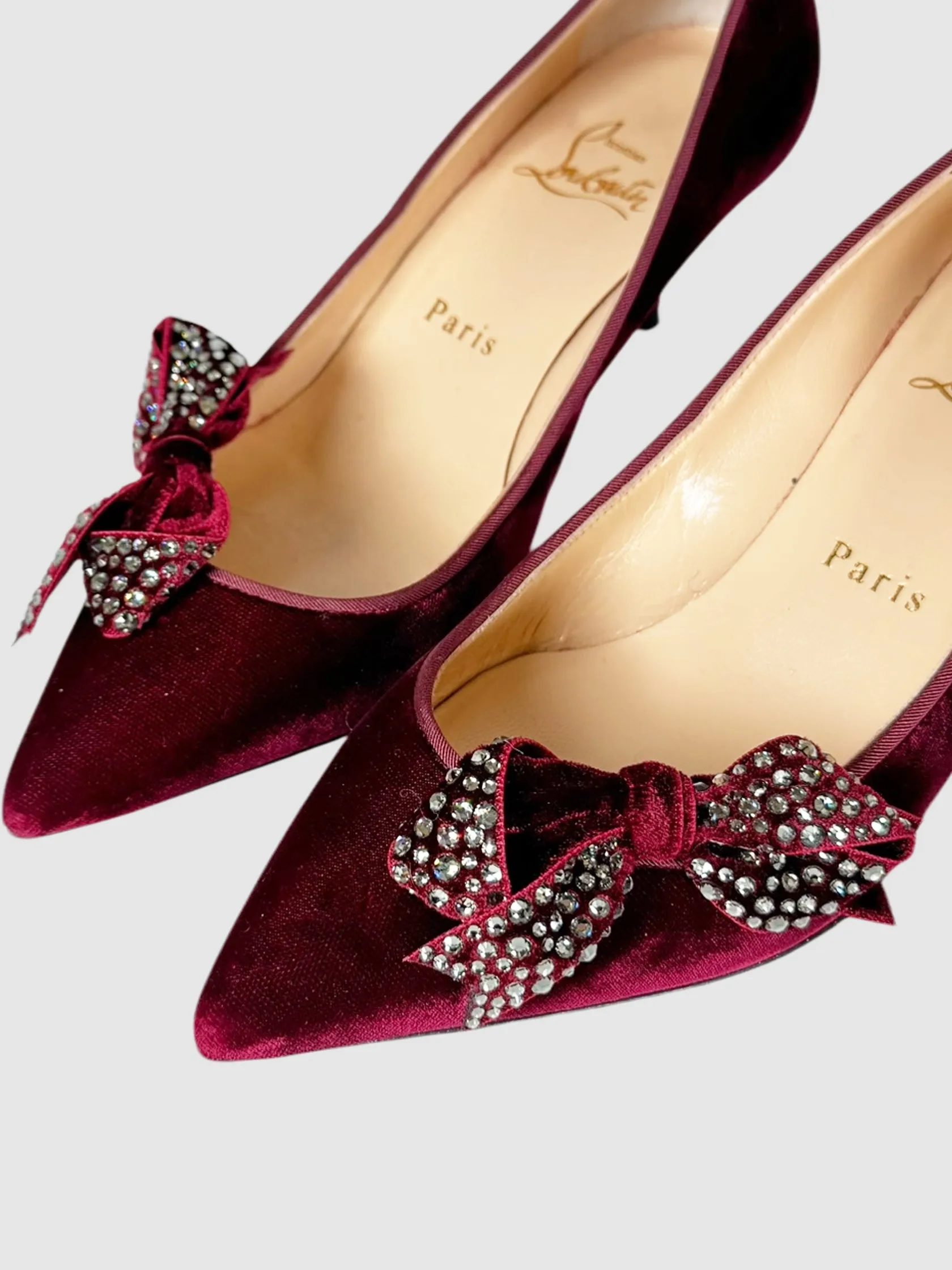 Madame Menule 55 Velvet Pumps - Size 36