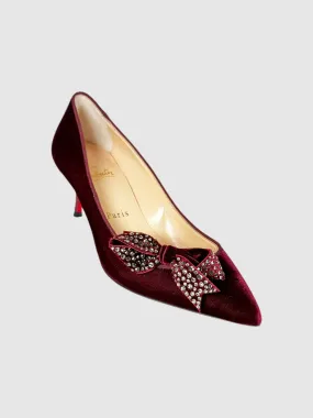 Madame Menule 55 Velvet Pumps - Size 36