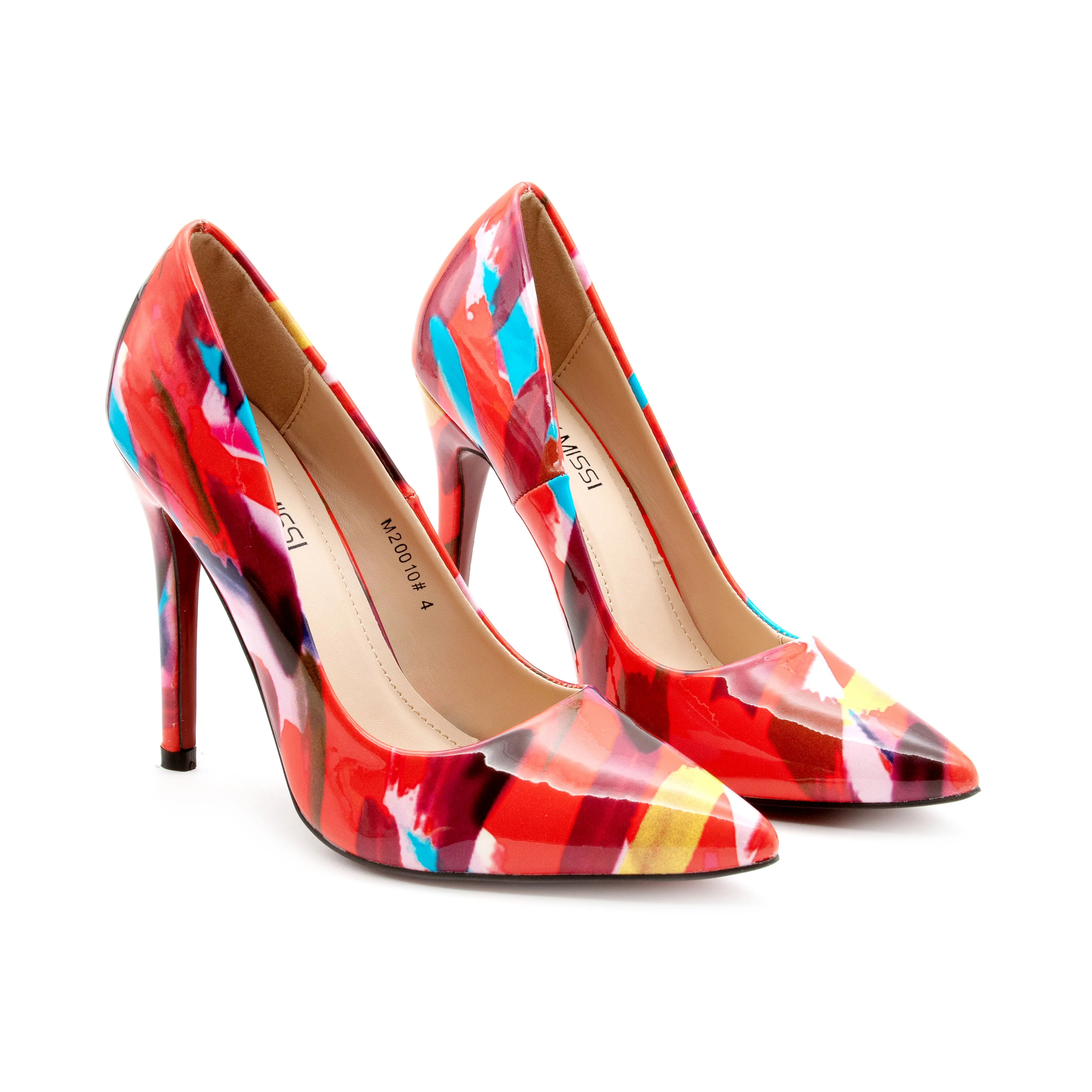 Multicolor Stilettos Heel Pumps