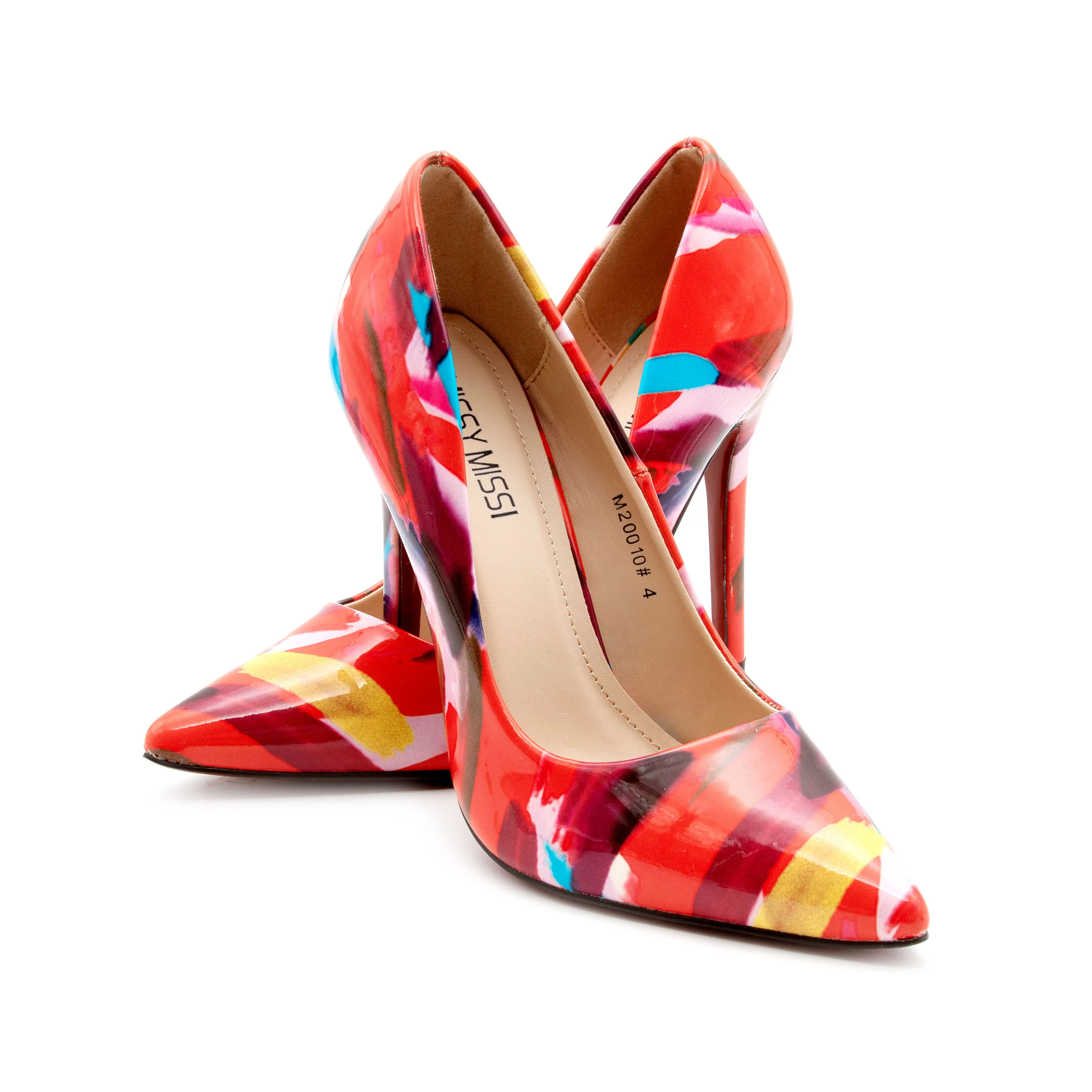Multicolor Stilettos Heel Pumps