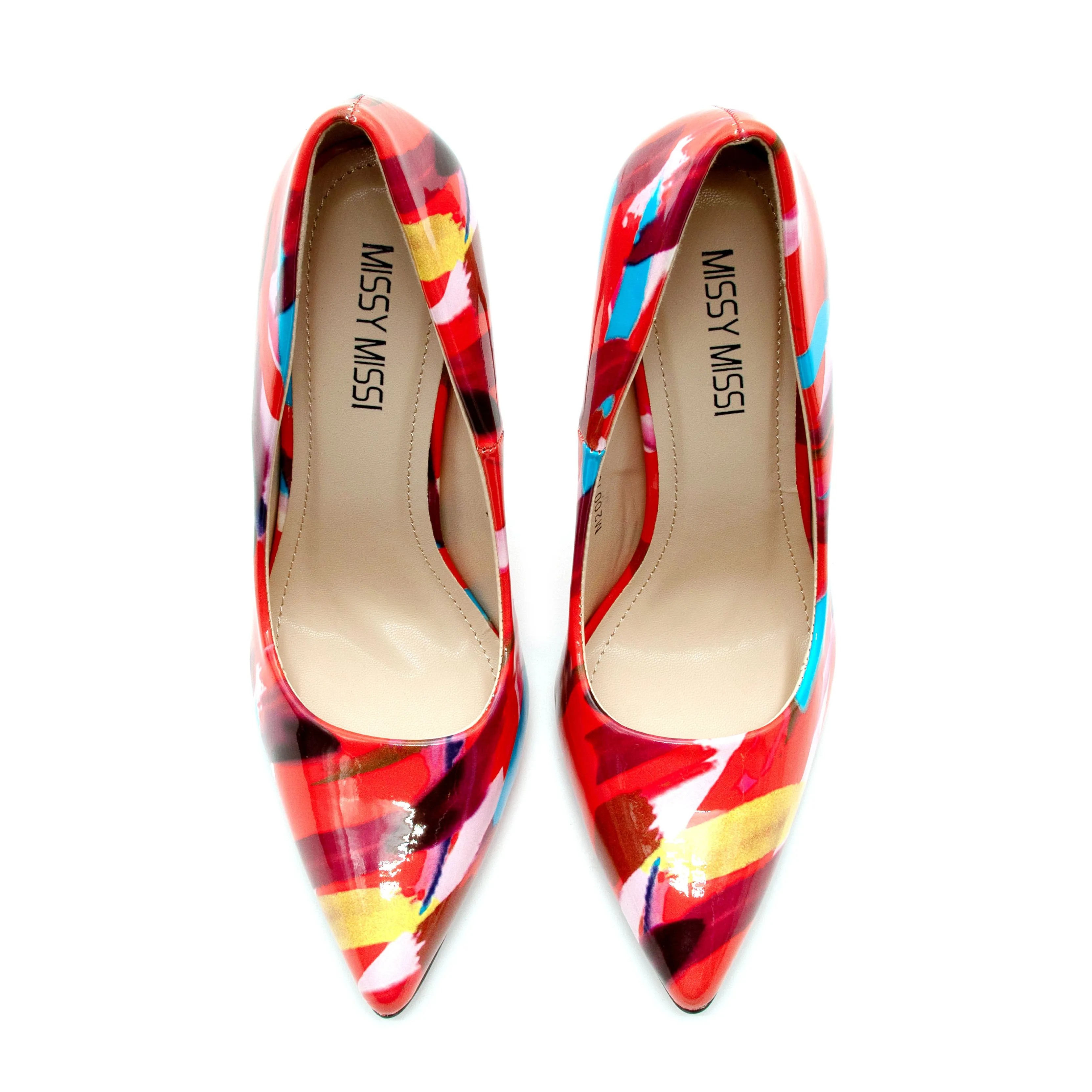 Multicolor Stilettos Heel Pumps