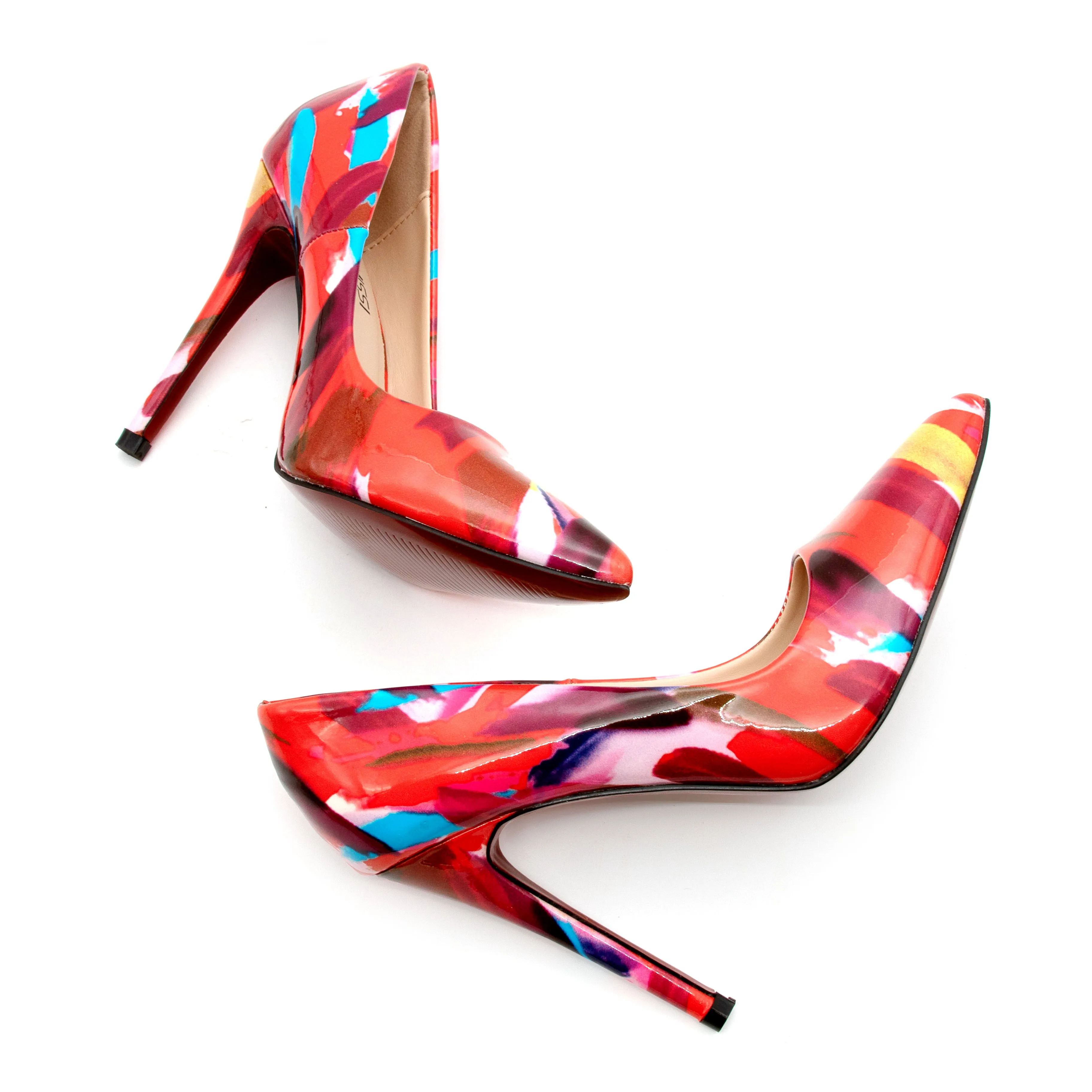 Multicolor Stilettos Heel Pumps