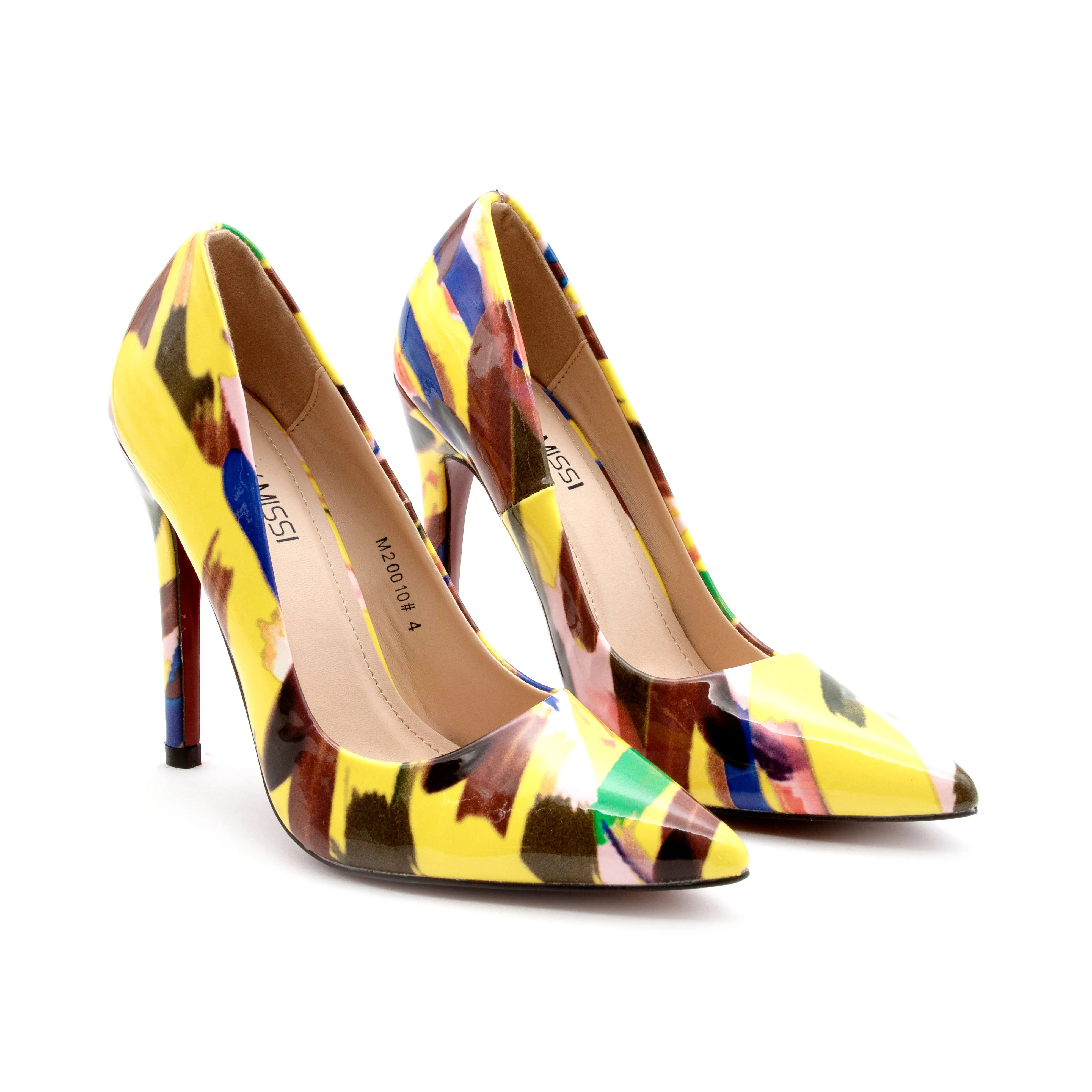 Multicolor Stilettos Heel Pumps