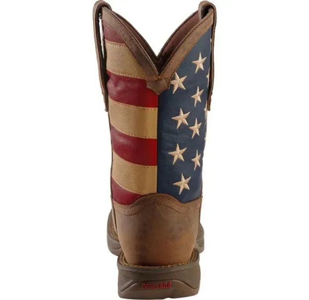 Patriot American flag round toe cowboy boots Durango boots Handmade Boots