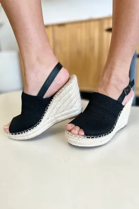 Peep Toe High Wedge Sandals