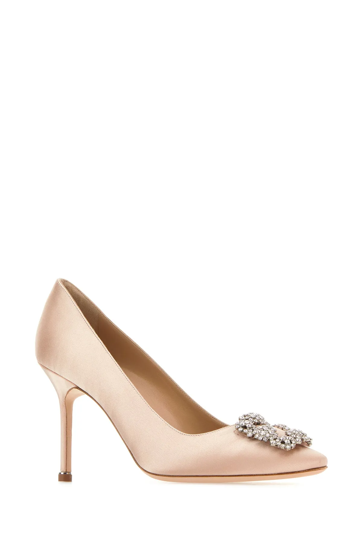 Pink satin Hangisi pumps