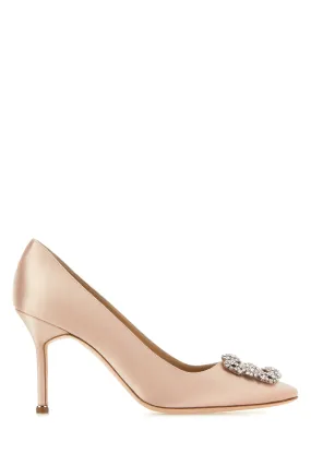 Pink satin Hangisi pumps
