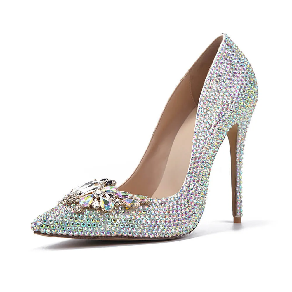 Point Toe Patent Leather Sexy Close Toe Pumps