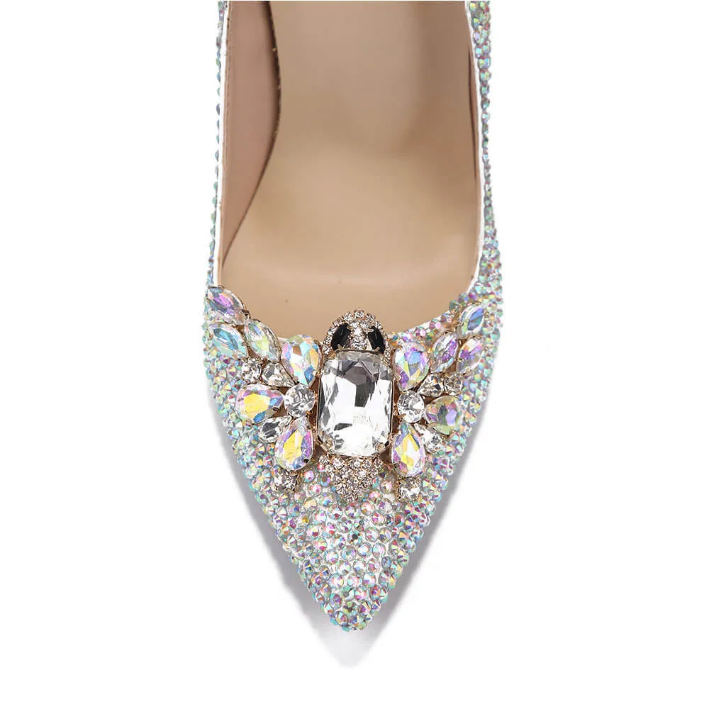 Point Toe Patent Leather Sexy Close Toe Pumps