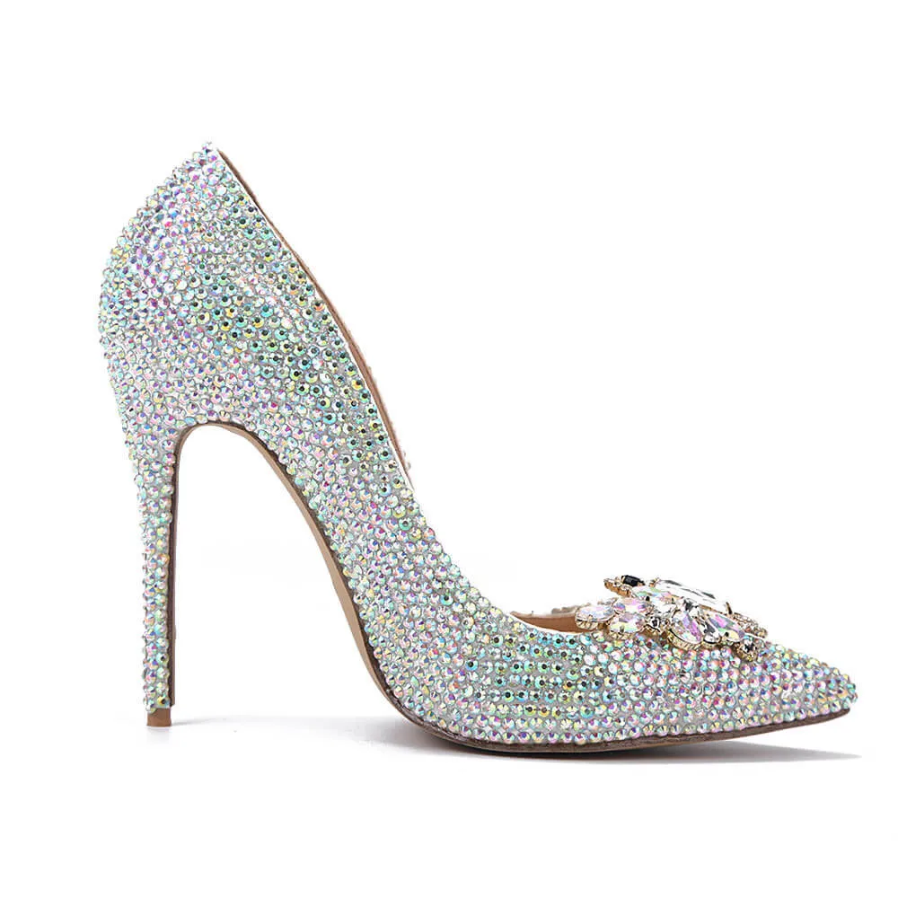 Point Toe Patent Leather Sexy Close Toe Pumps