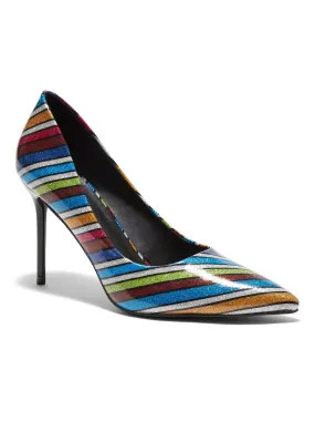 Rainbow Pointed-Toe Heel