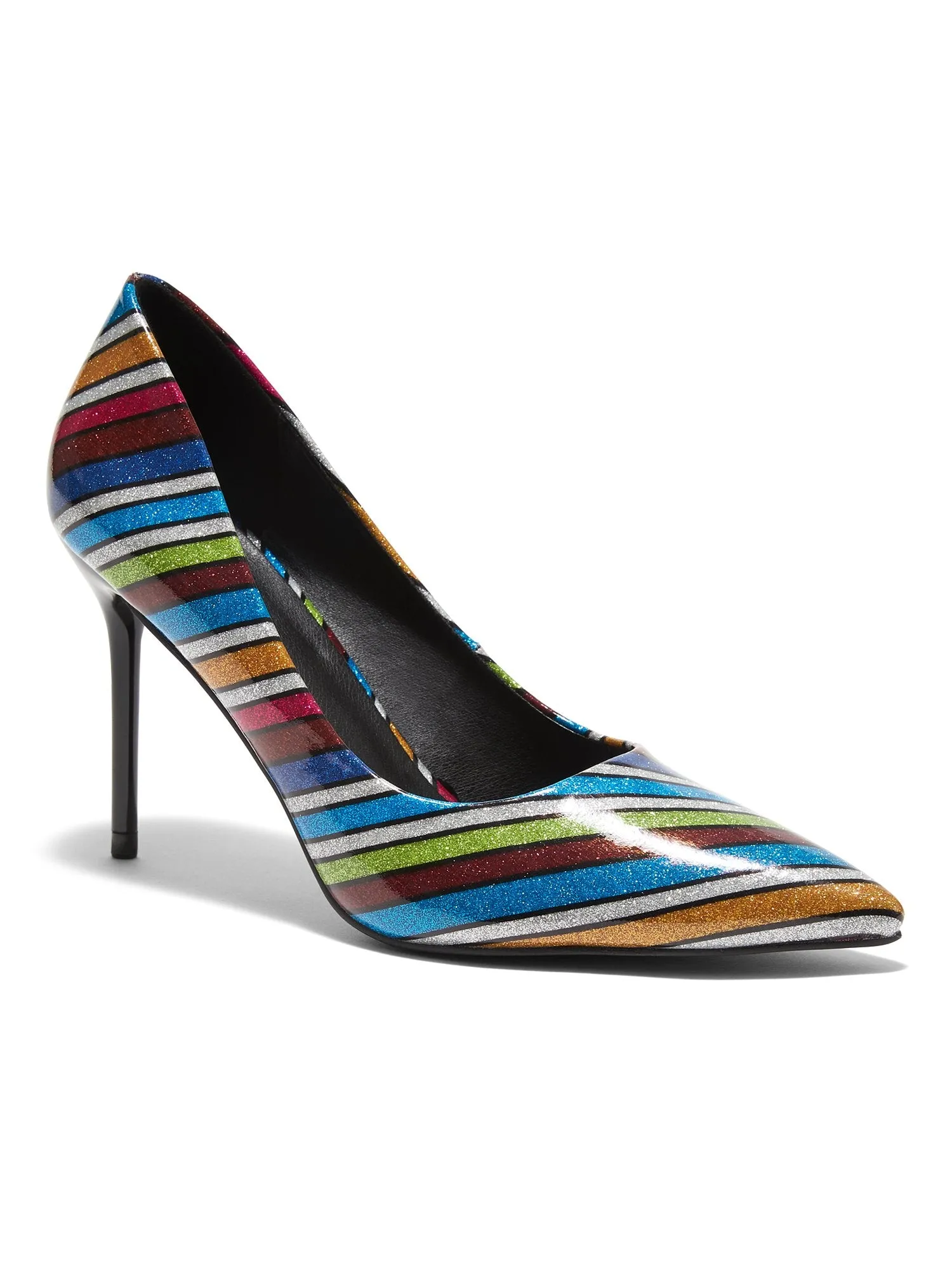 Rainbow Pointed-Toe Heel