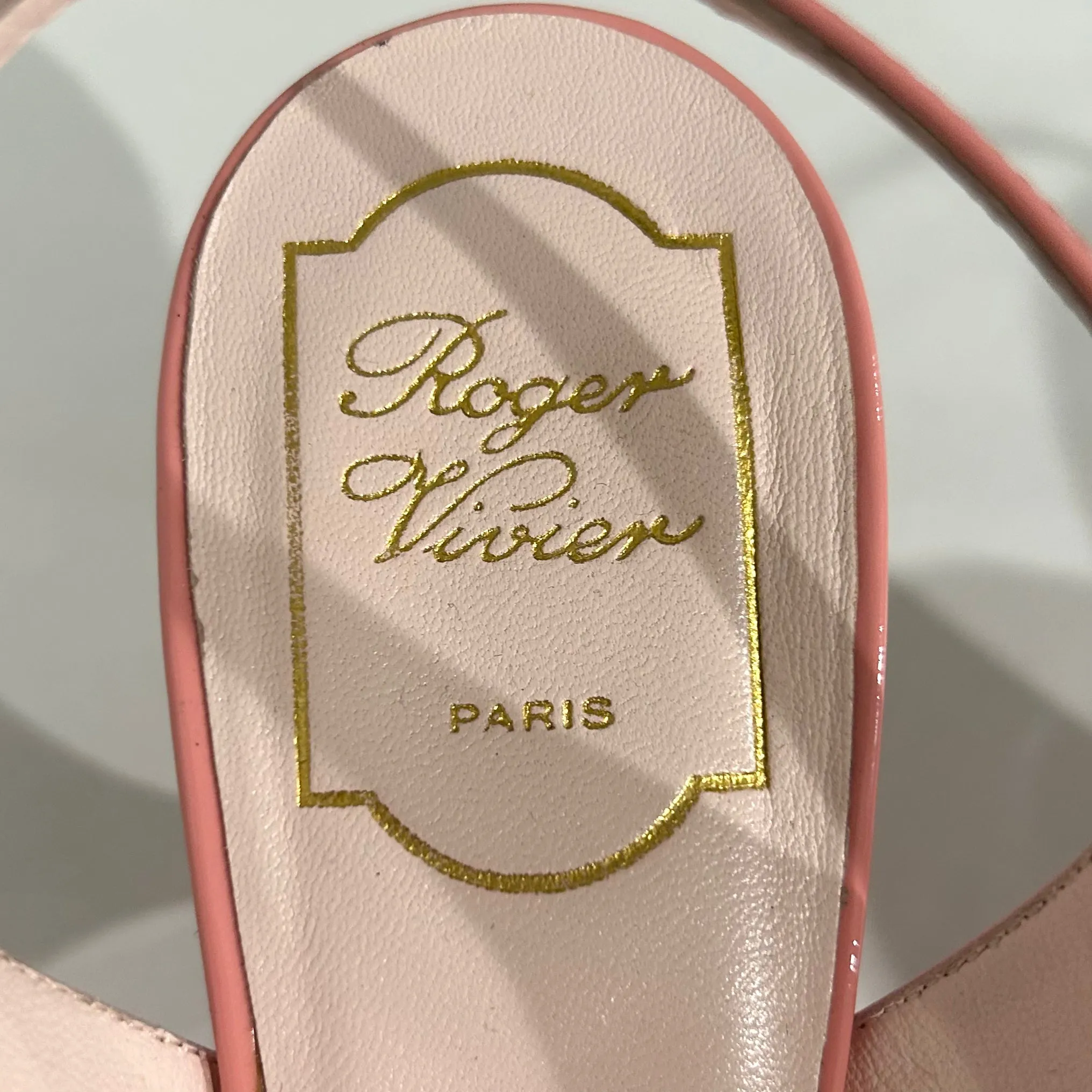 Roger Vivier Pink Patent Slingbacks