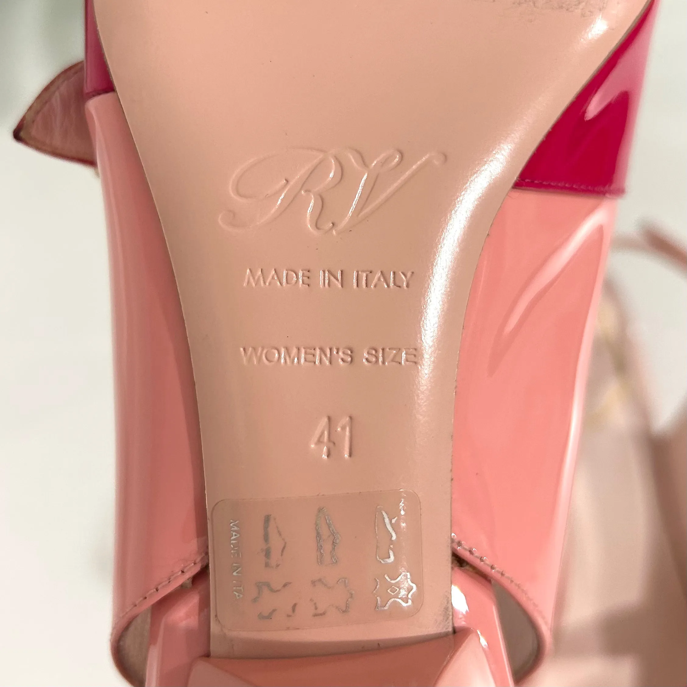 Roger Vivier Pink Patent Slingbacks