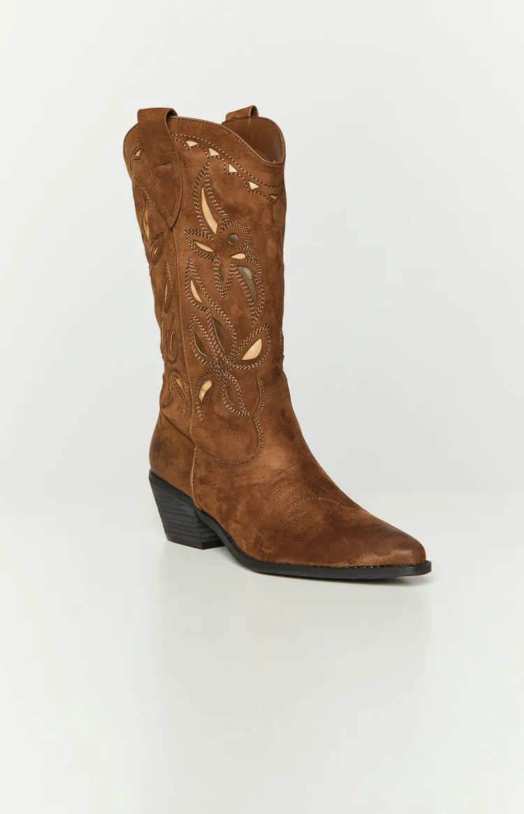 Selina - Embroidered Cowboy Boots