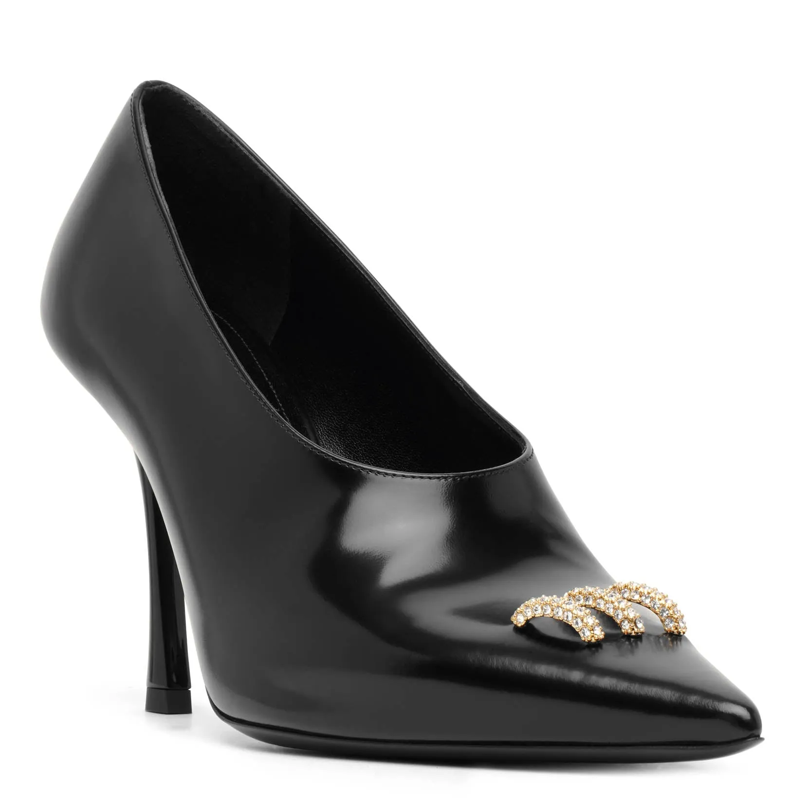 Show 95 black ring pumps